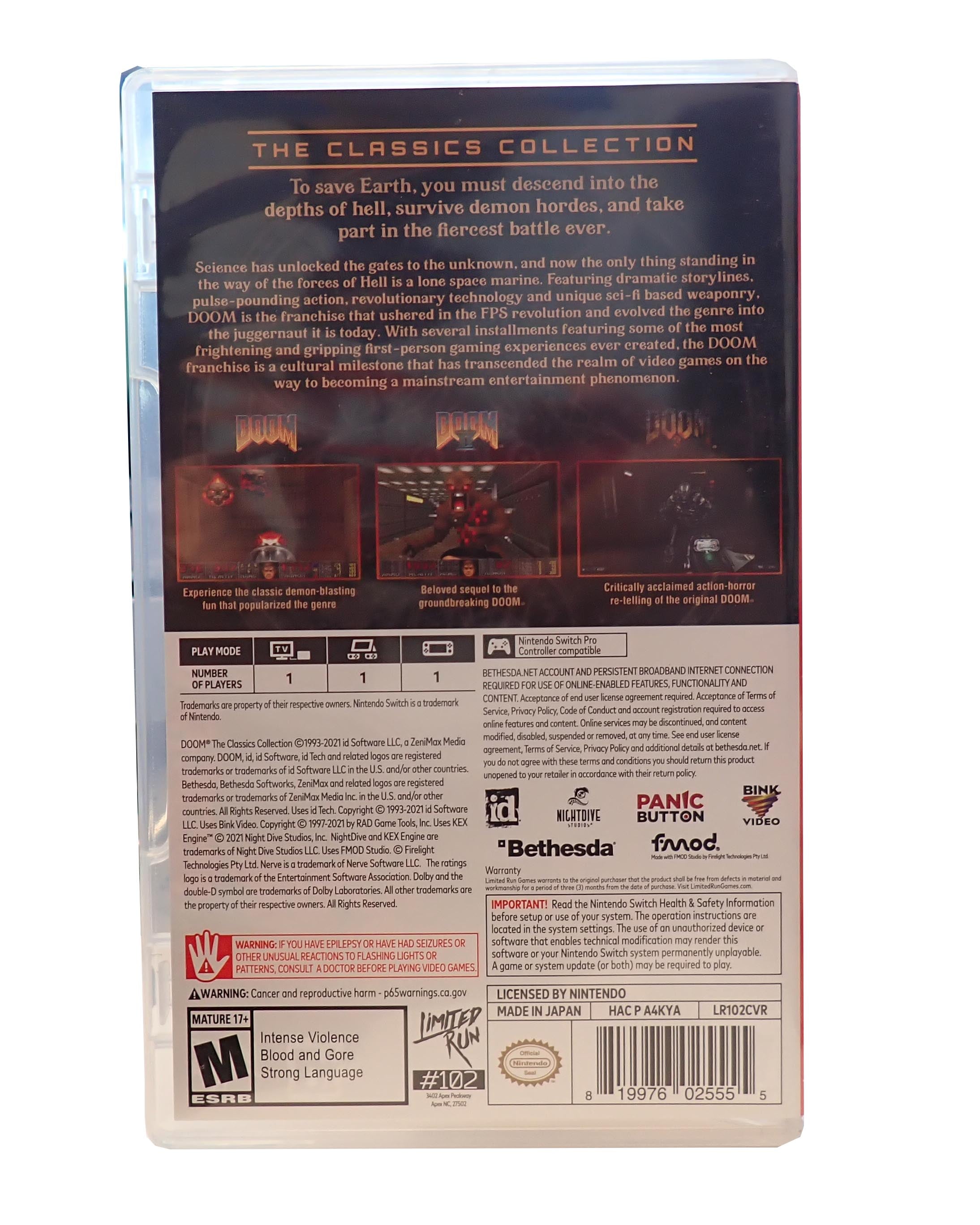 Doom The Classics Collection - Switch