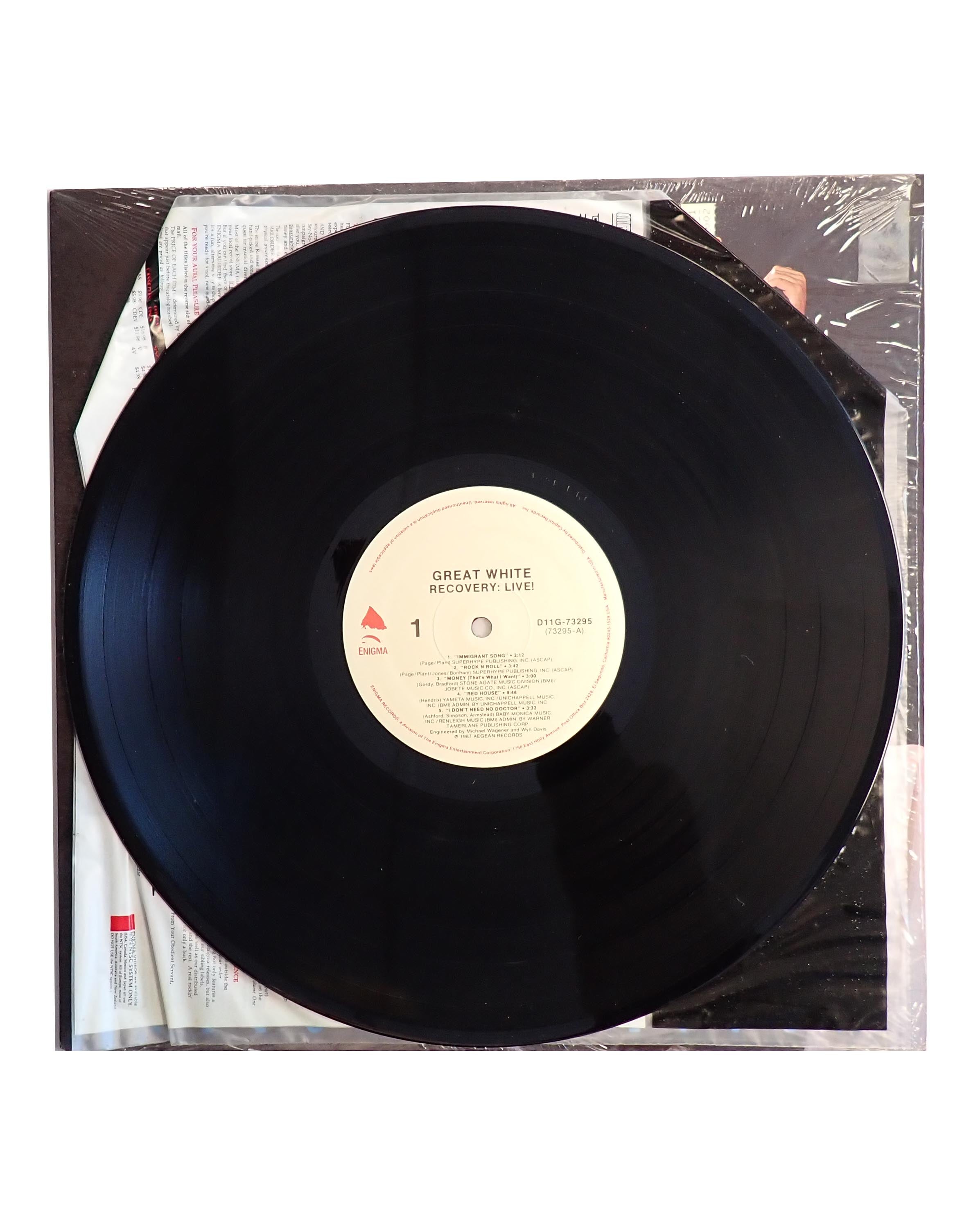 Great White - Recovery Live - Vinyl