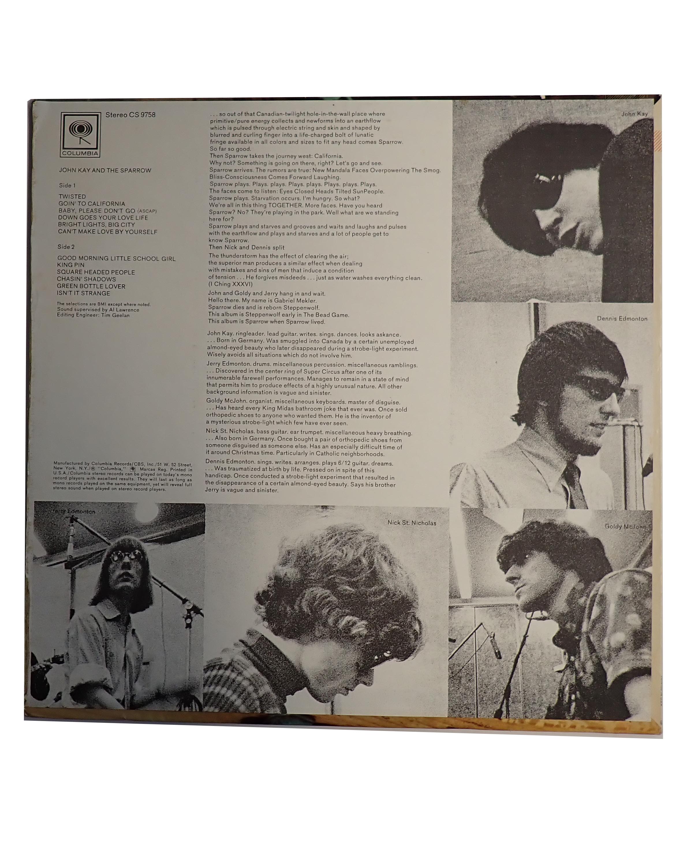 John Kay and The Sparrow - Vinyl