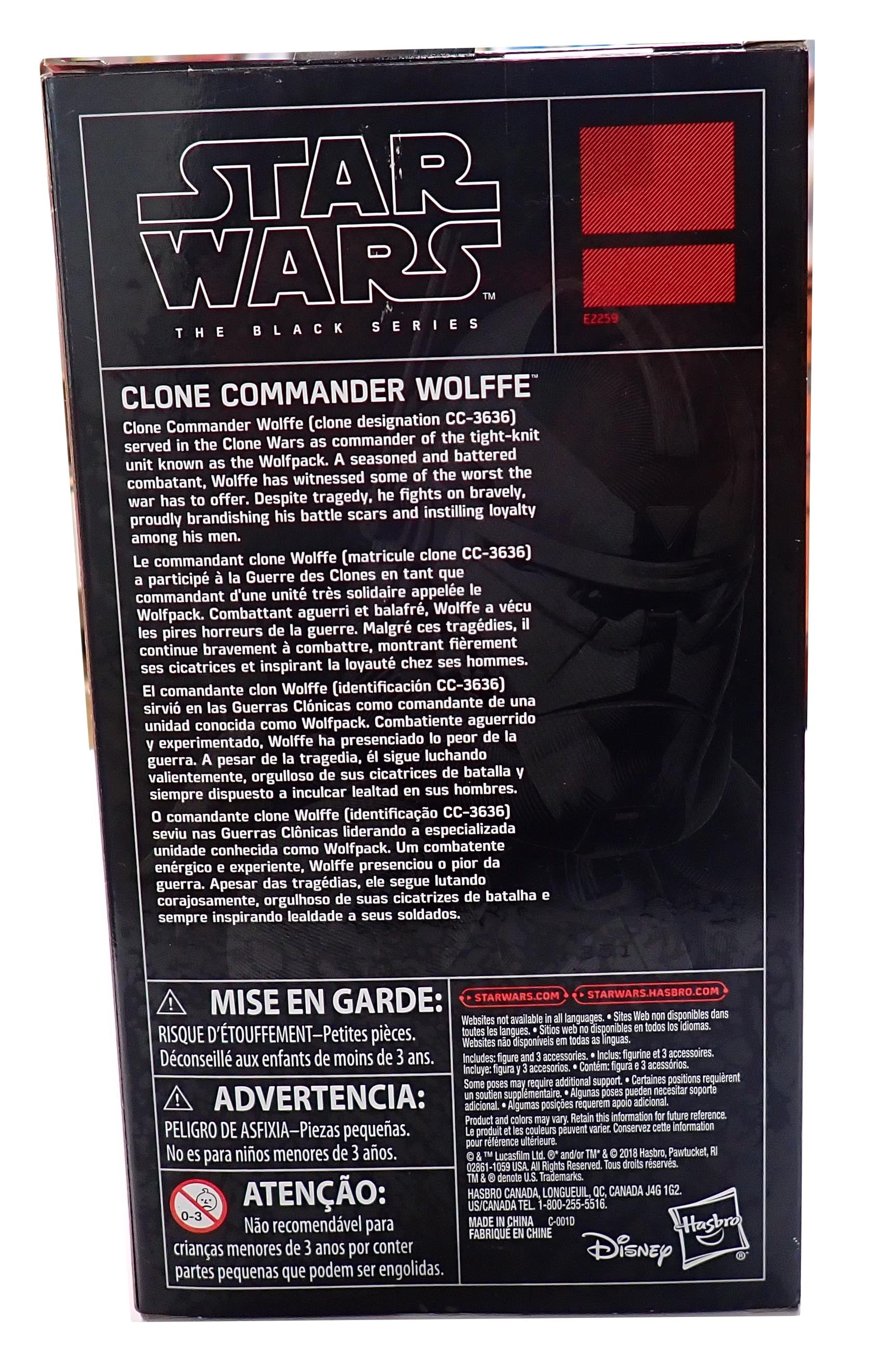 Clone Commander Wolffe - Star Wars The Black Series [Pre-Owned]