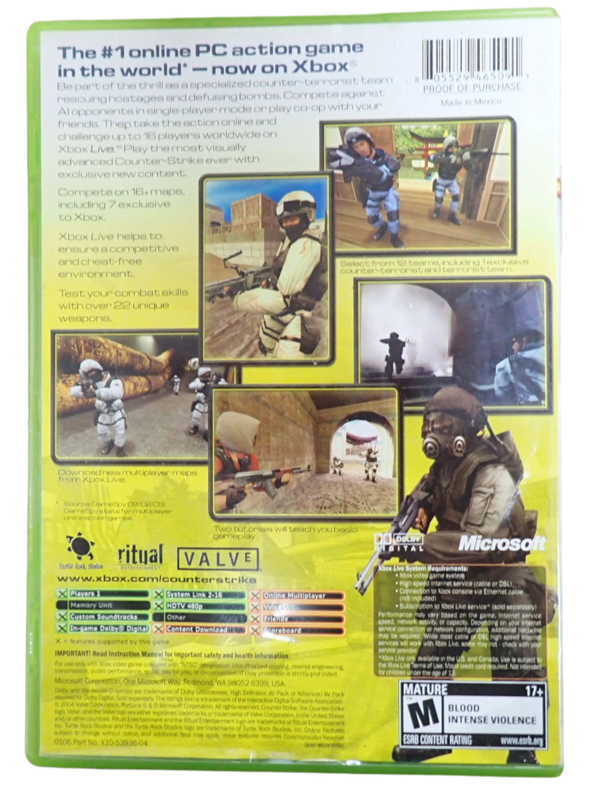 Counter Strike (Platinum Hits) - Xbox