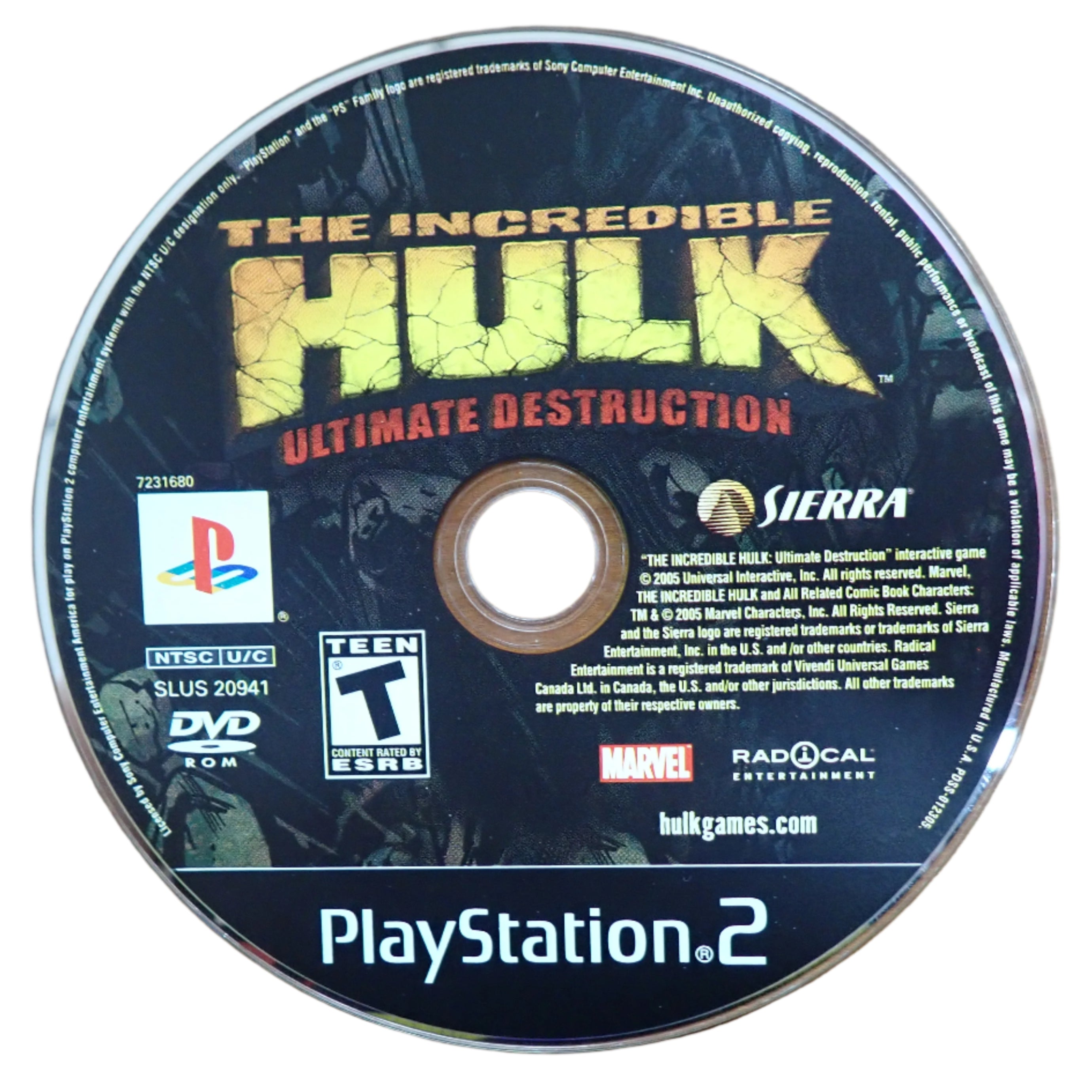 The Incredible Hulk: Ultimate Distruction - PS2