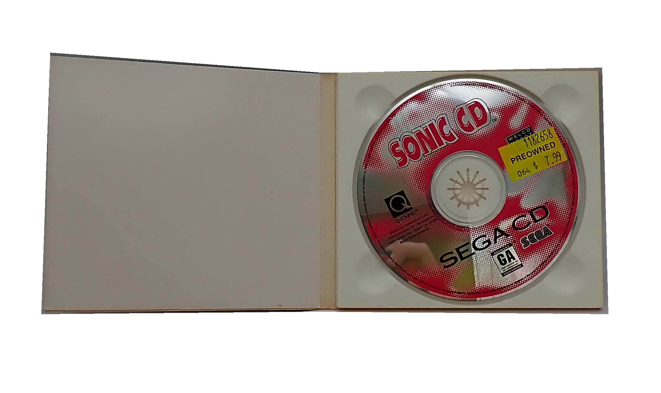 Sonic CD - Sega CD (Pre-Owned)