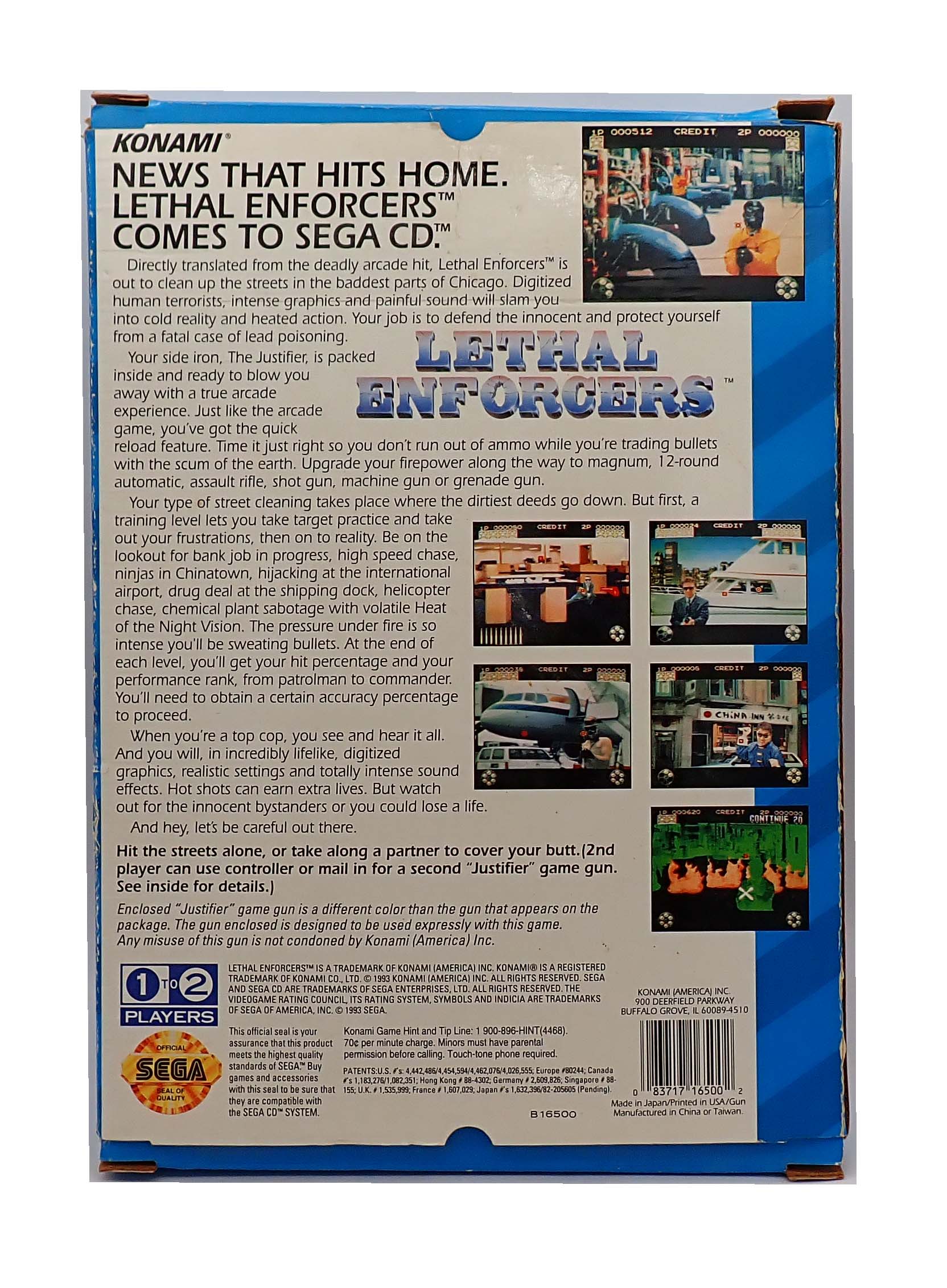 Lethal Enforcers - Sega CD (Pre-Owned)