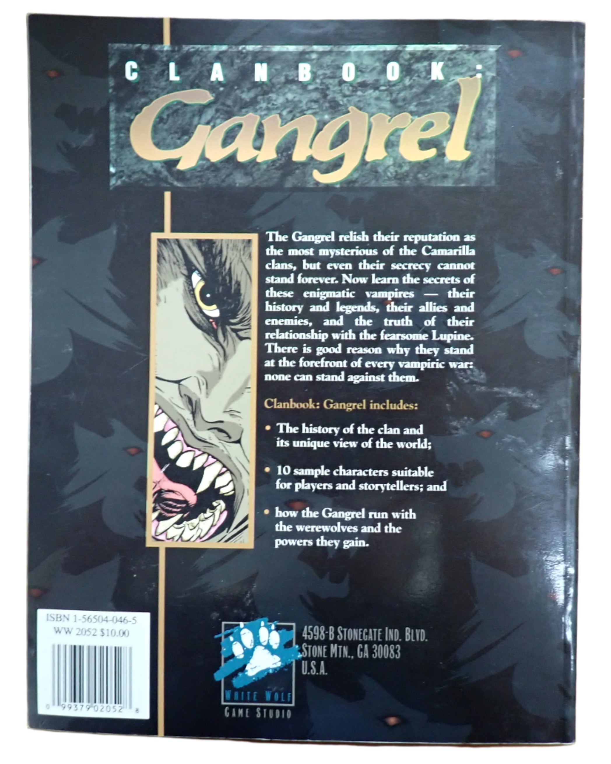 Clanbook: Gangrel (1st Edition) - Vampire: The Masquerade [USED]