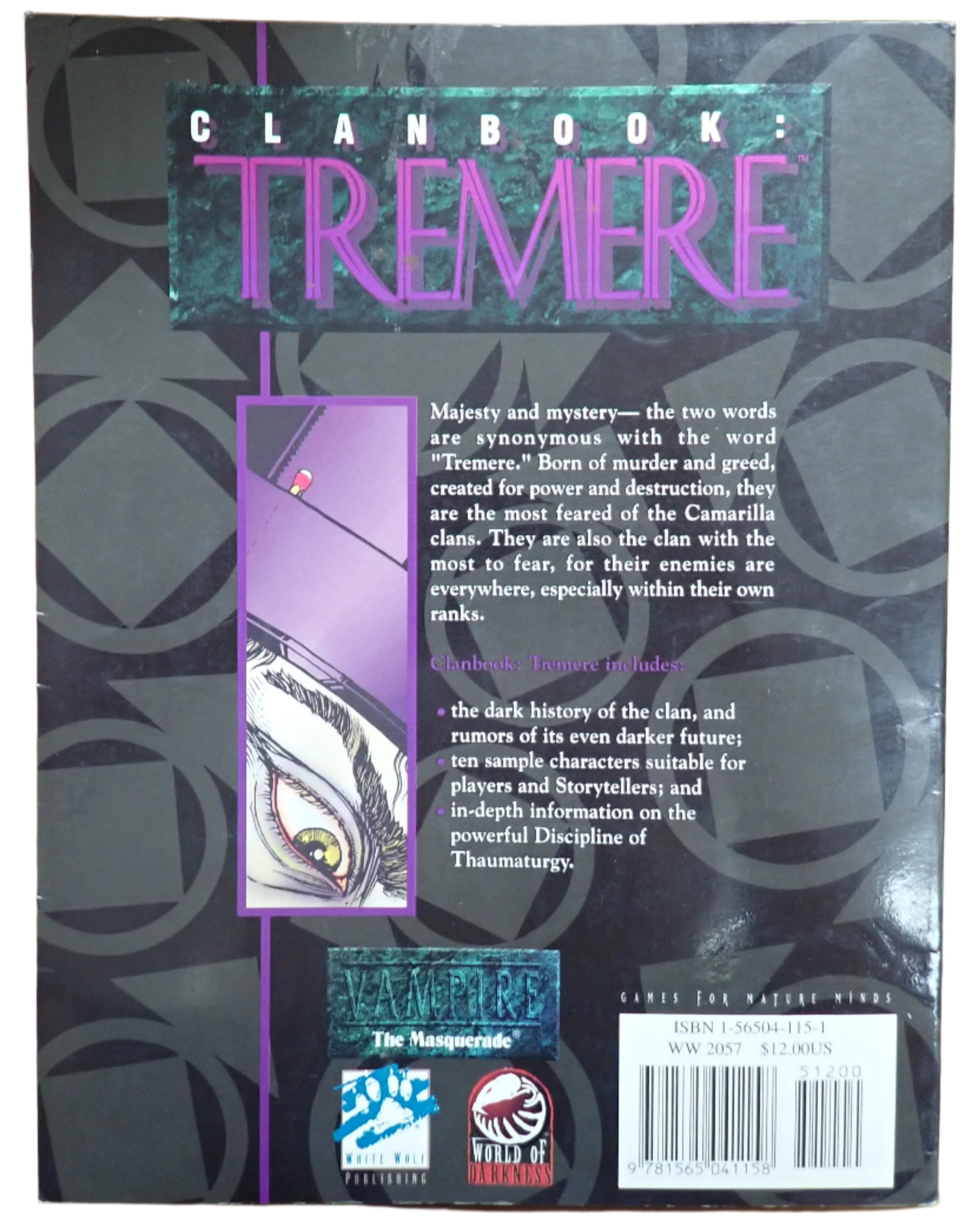 Clanbook: Tremere (1st Edition) - Vampire: The Masquerade [USED]