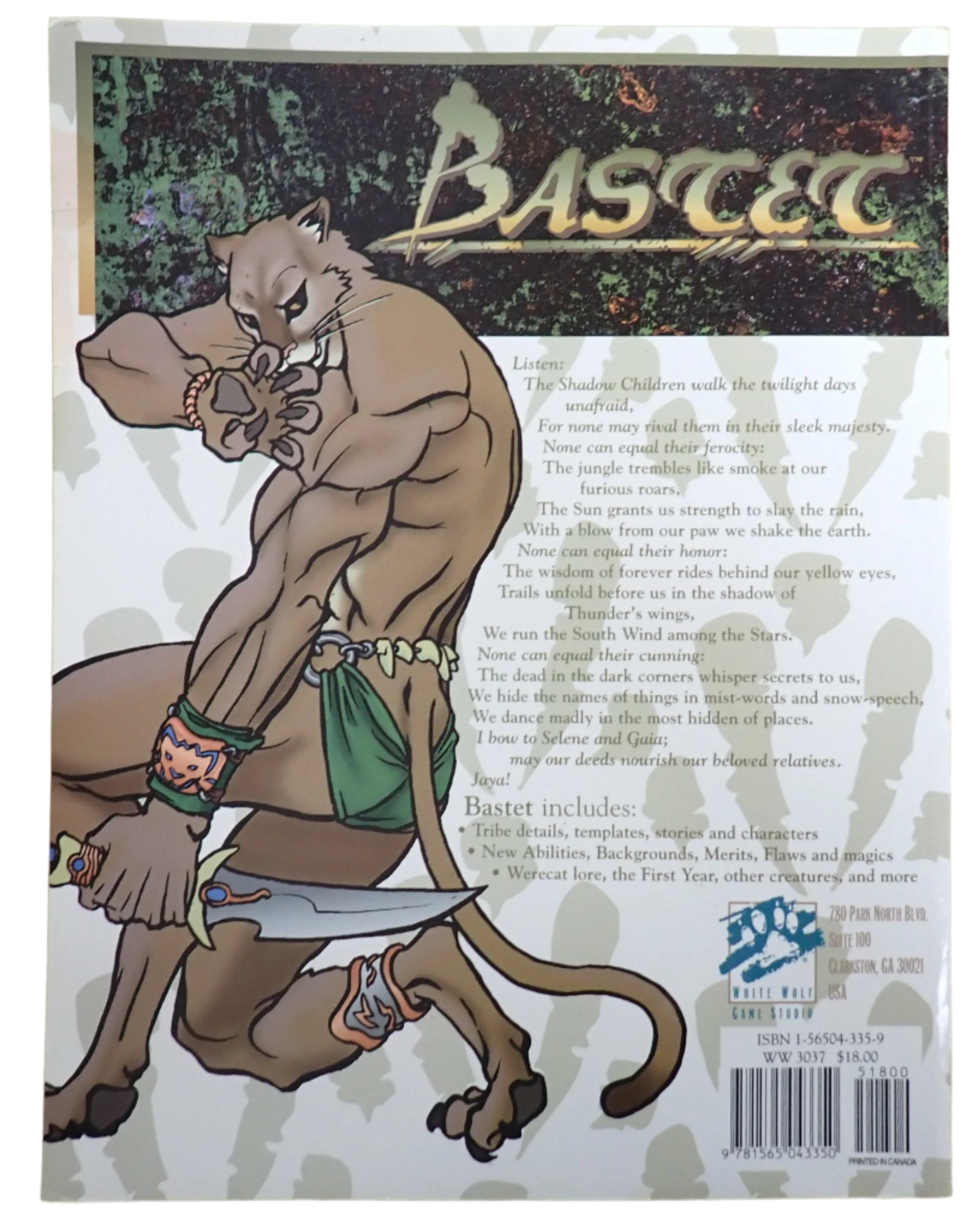 Bastet - The Players Guide to Werewolf: The Apocalypse [USED]