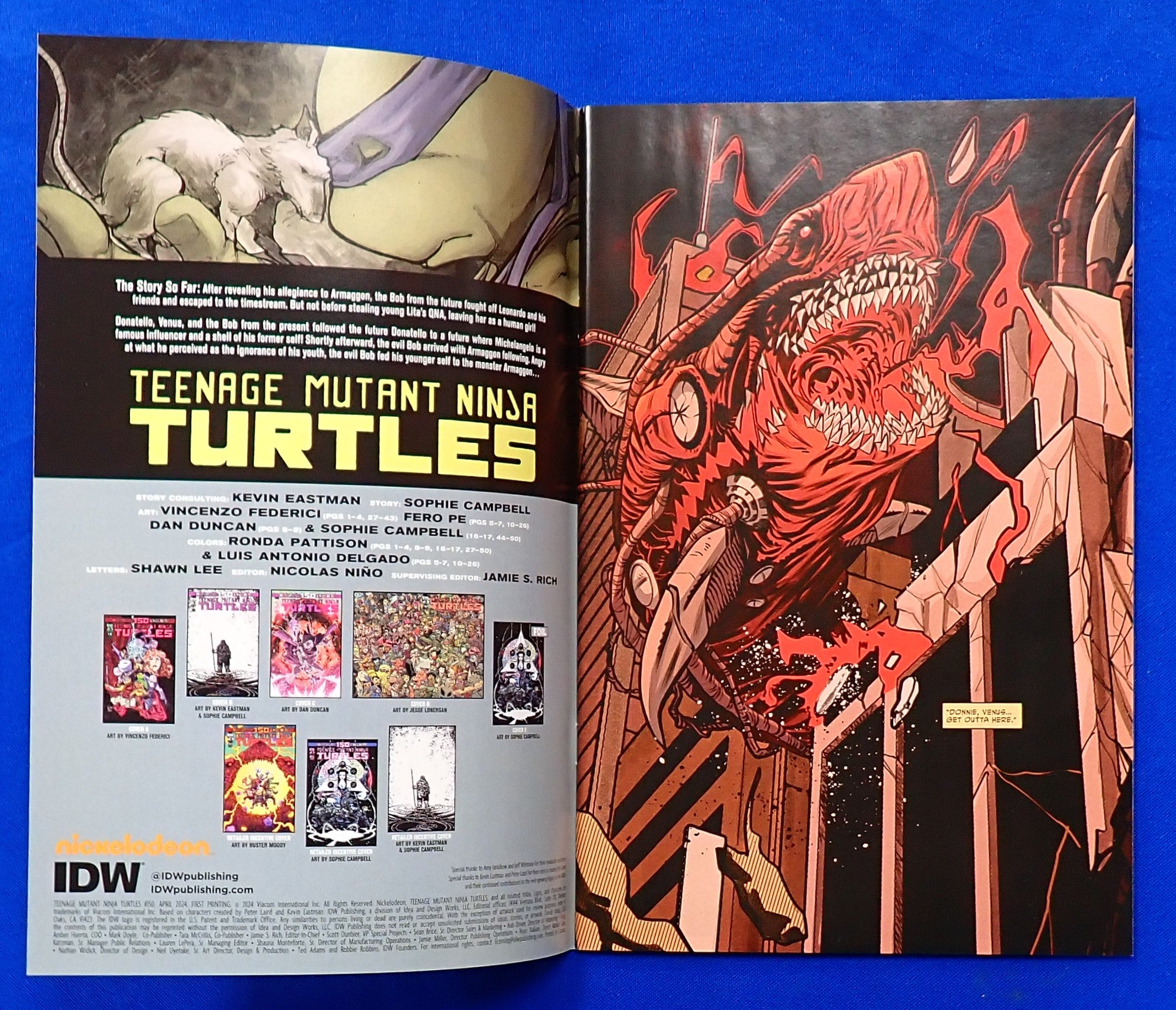Teenage Mutant Ninja Turtles #150 (2024) - NM+ (9.8) - Clayton Crain "Virgin" Var. 118/242