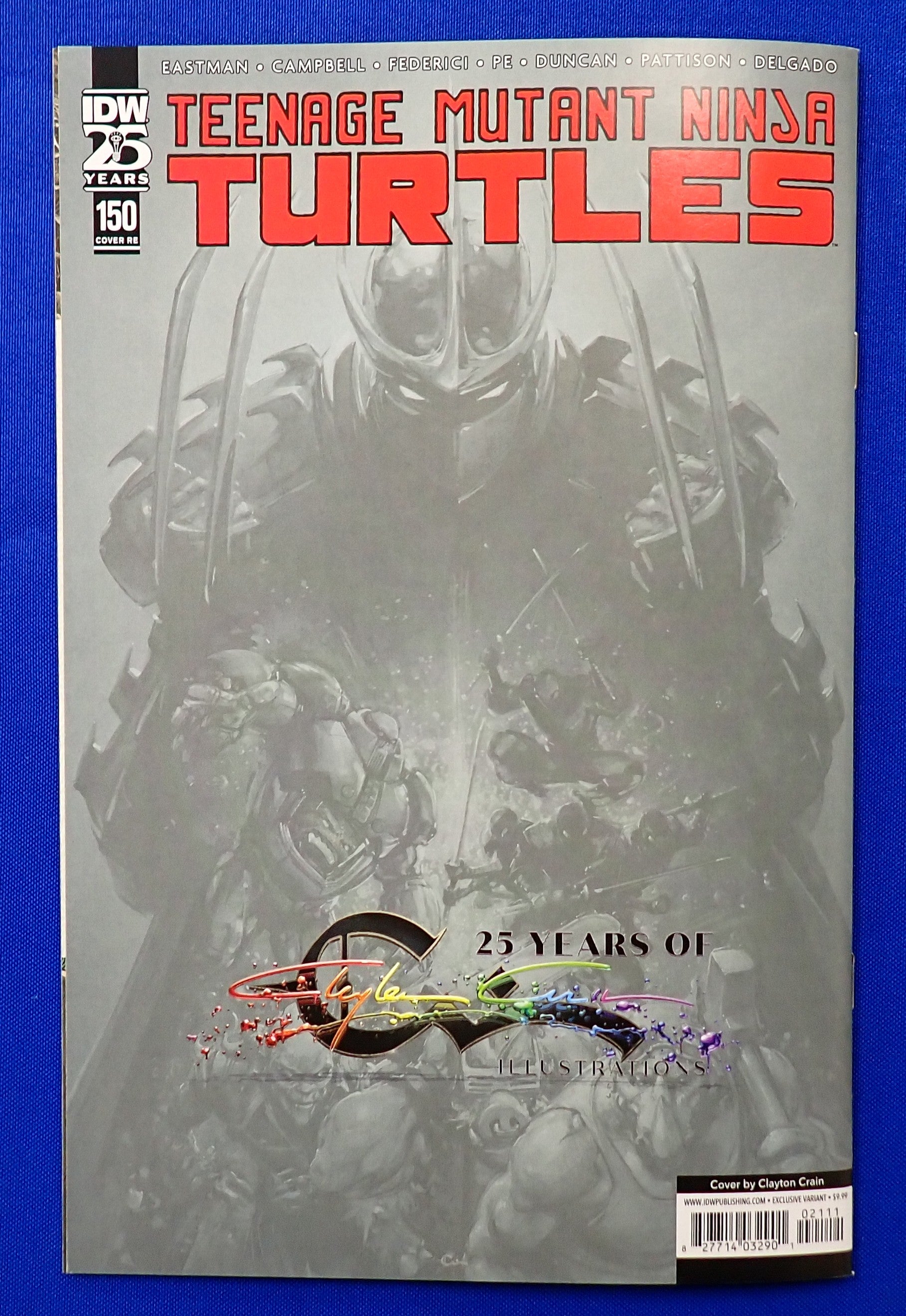 Teenage Mutant Ninja Turtles #150 (2024) - NM+ (9.8) - Clayton Crain "Virgin" Var. 118/242