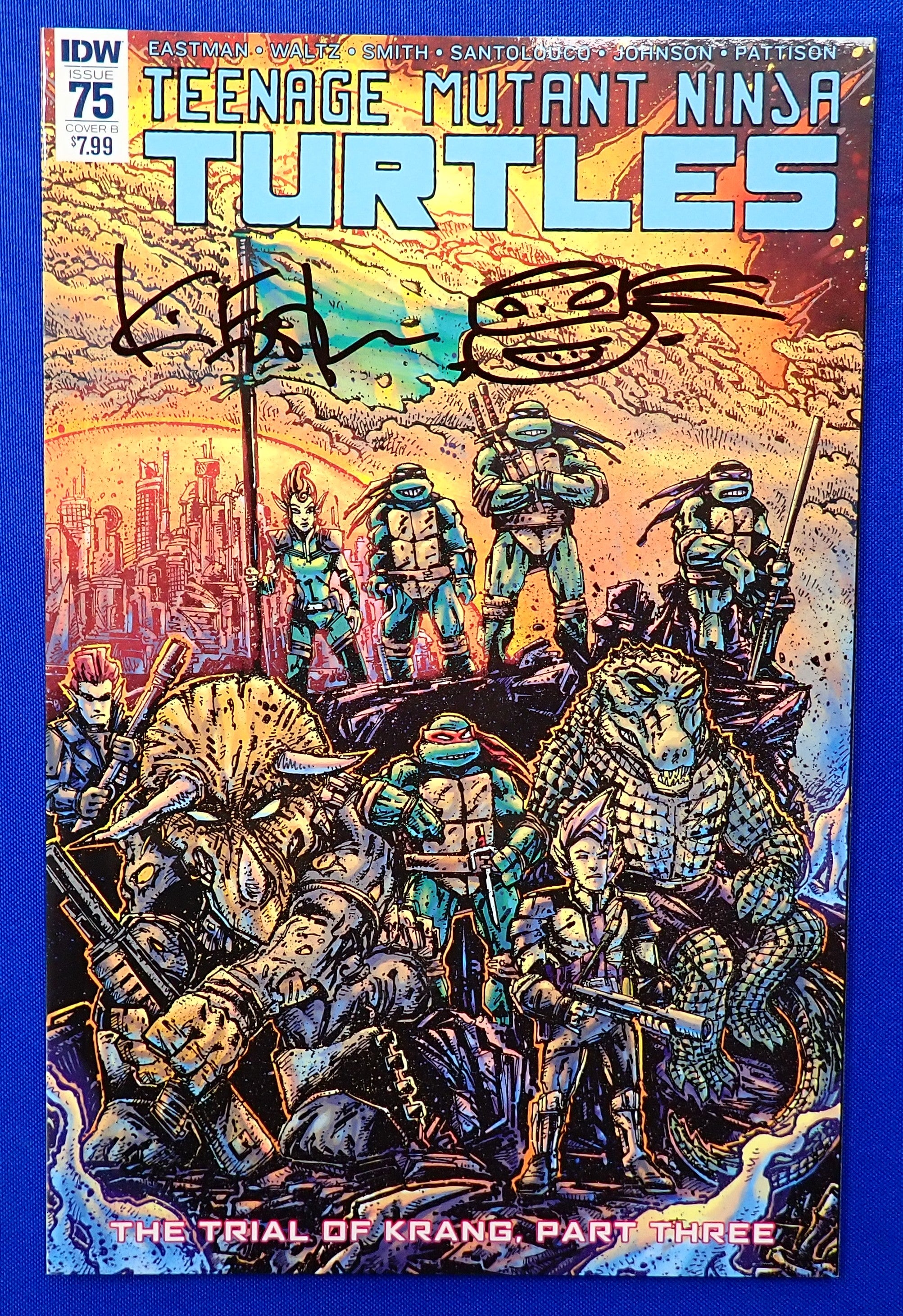 Teenage Mutant Ninja Turtles #75 (2017) - NM+ (9.8) - SIGNED Kevin Eastman no COA