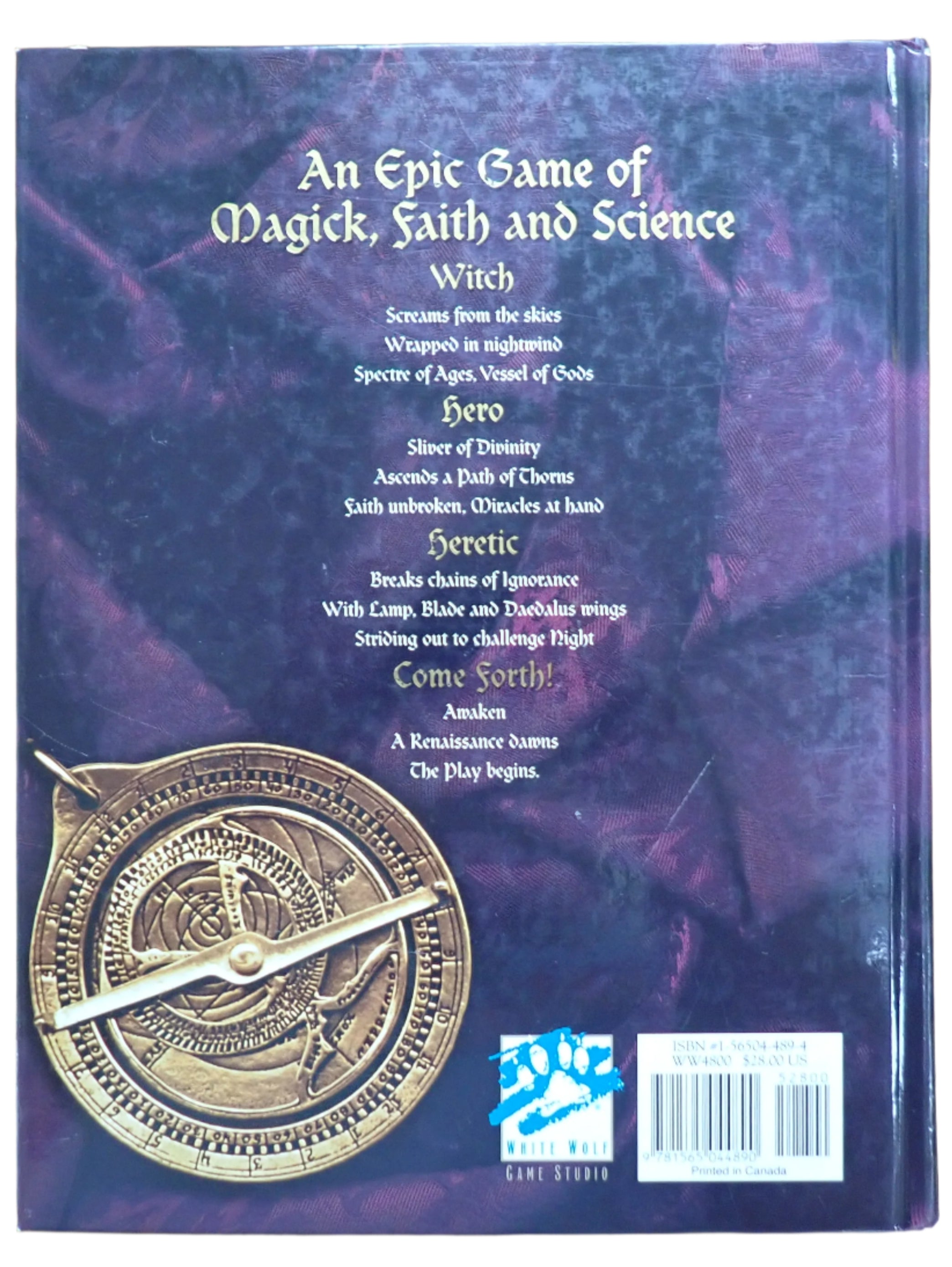 Mage the Sorcerers Crusade (Hardcover) - World of Darkness [USED]
