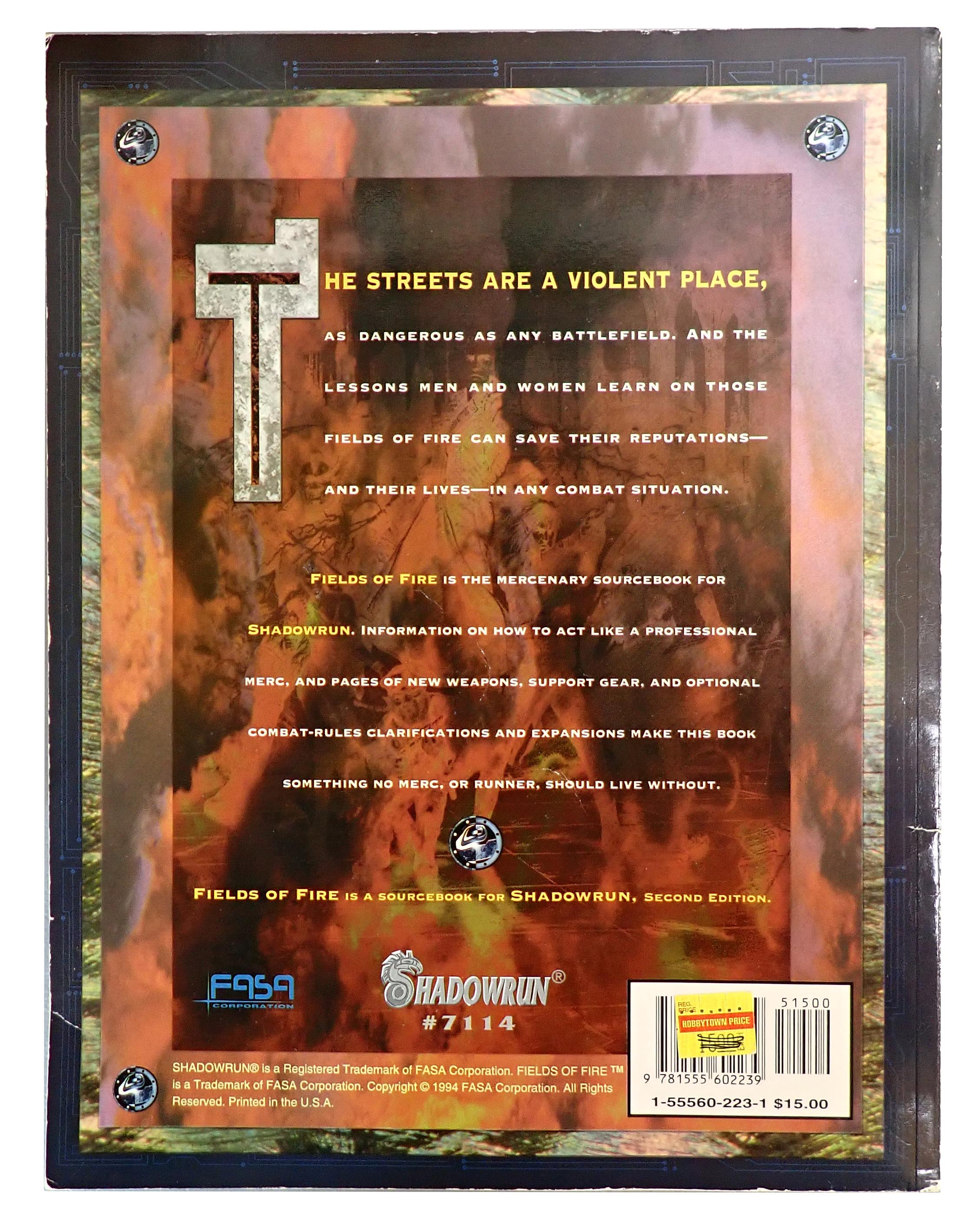Fields of Fire - Shadowrun (1995) [Pre-Owned]