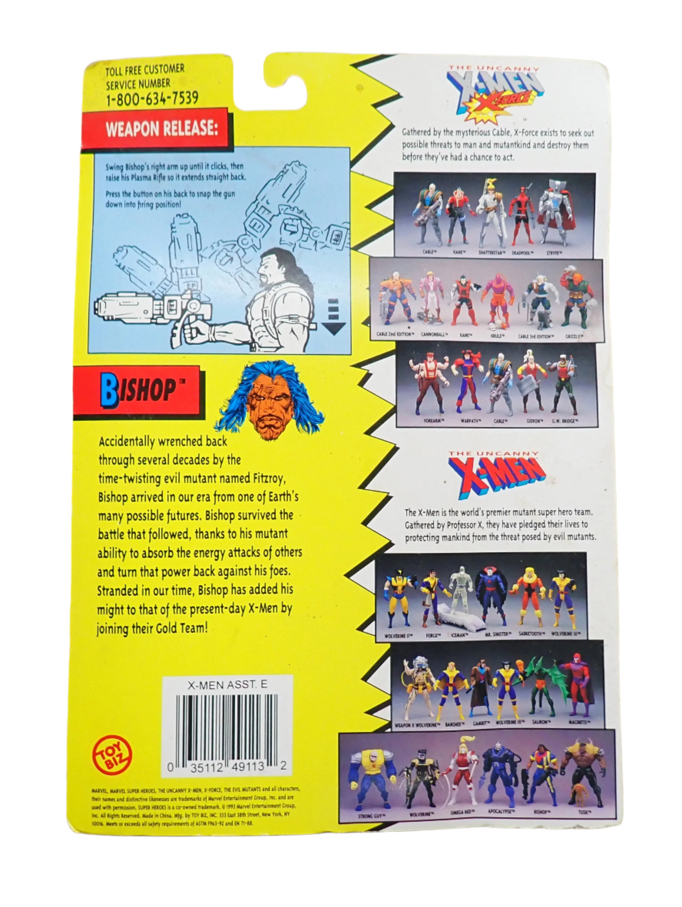 The Uncanny X-Men Toy Biz Bishop Figure