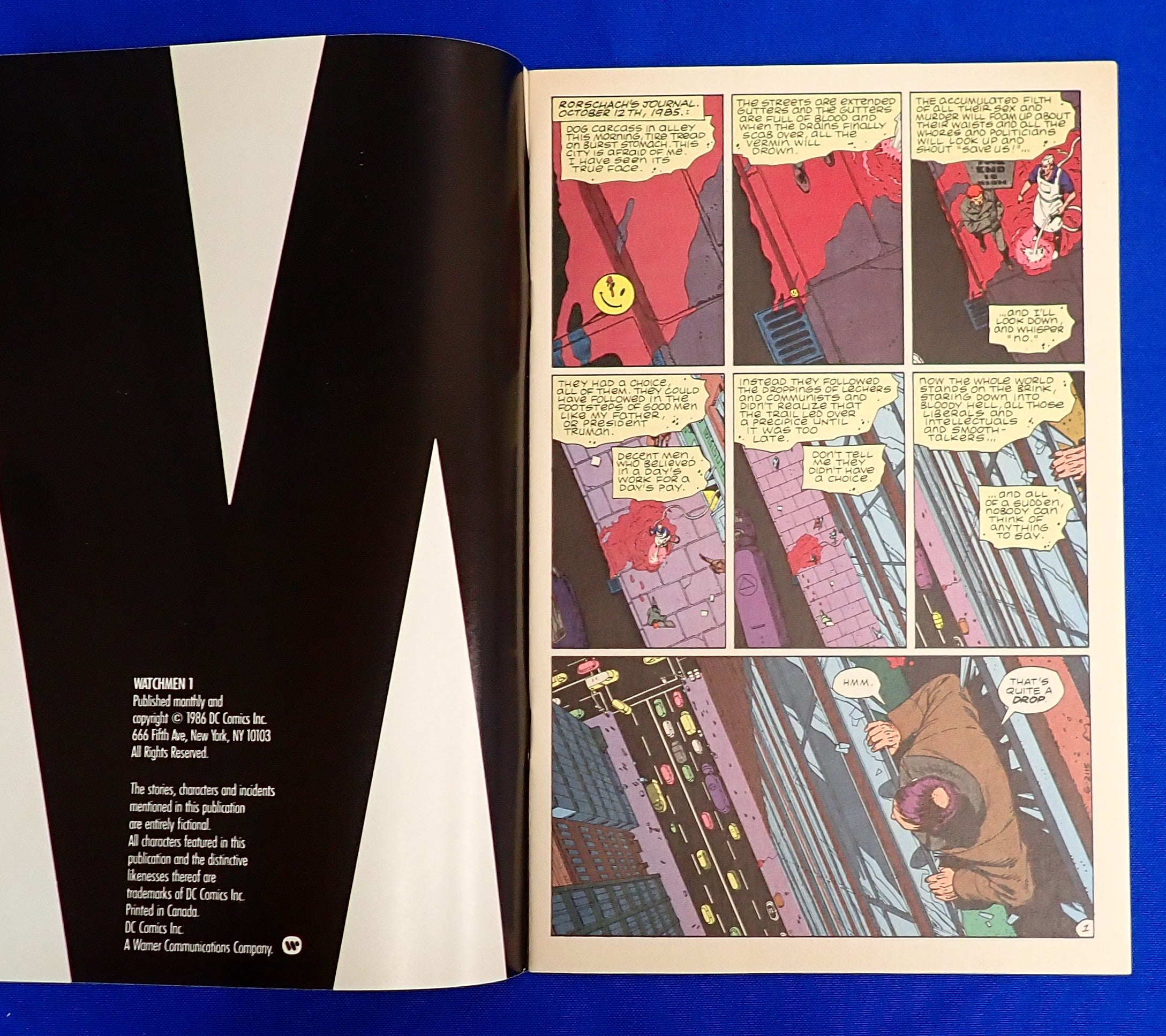 Watchmen #1 (1986) - VF/NM (9.0) - Alan Moore Classic