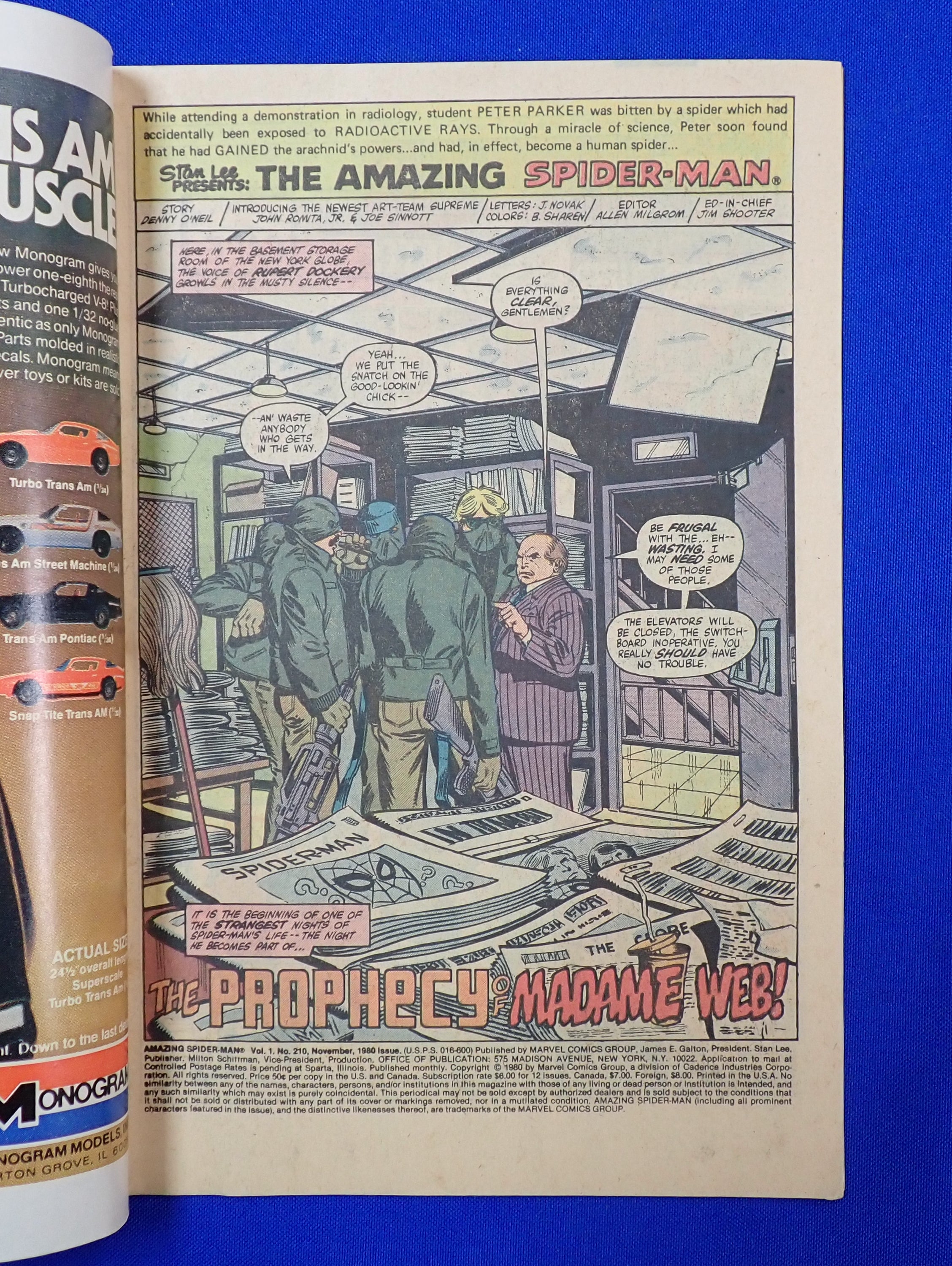 The Amazing Spider-Man #210 (1980) - VG/FN - 1st Madam Web