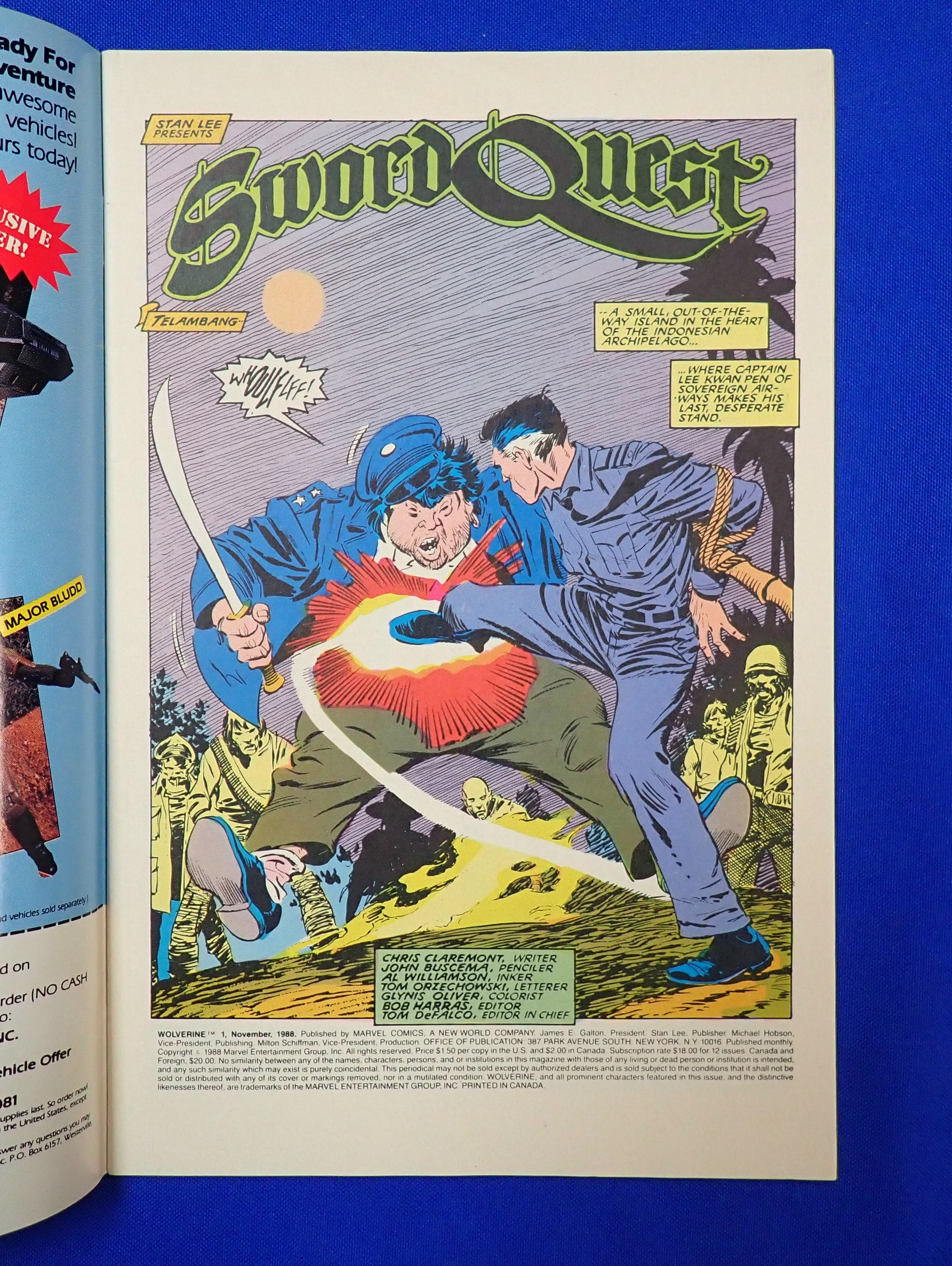 Wolverine #1 (1988) - FN - 1st Wolverine Solo Series
