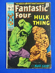 Fantastic Four #112 (1971) - GD - Hulk vs Thing