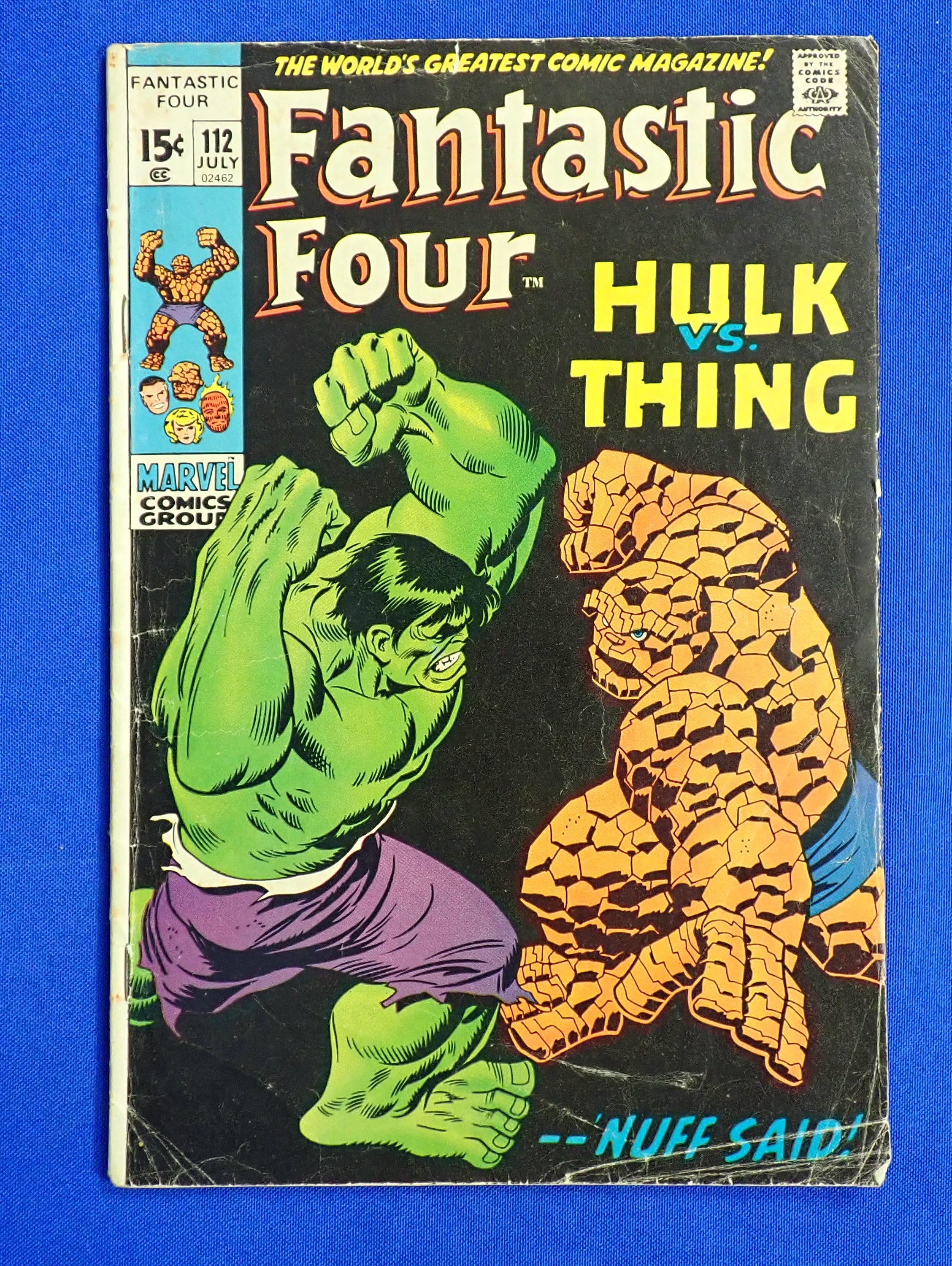 Fantastic Four #112 (1971) - GD - Hulk vs Thing