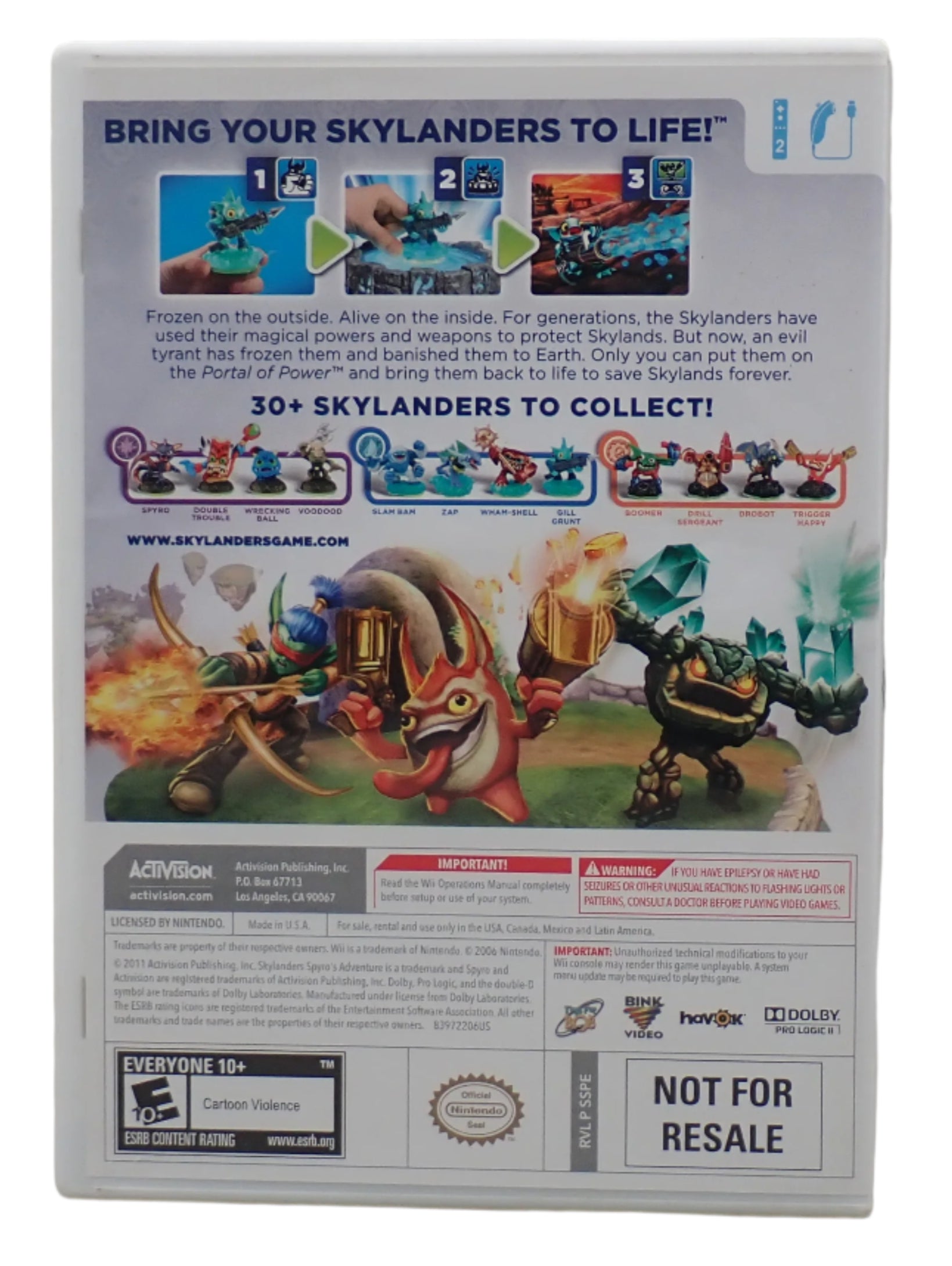 Skylanders Spyro's Adventure - Wii