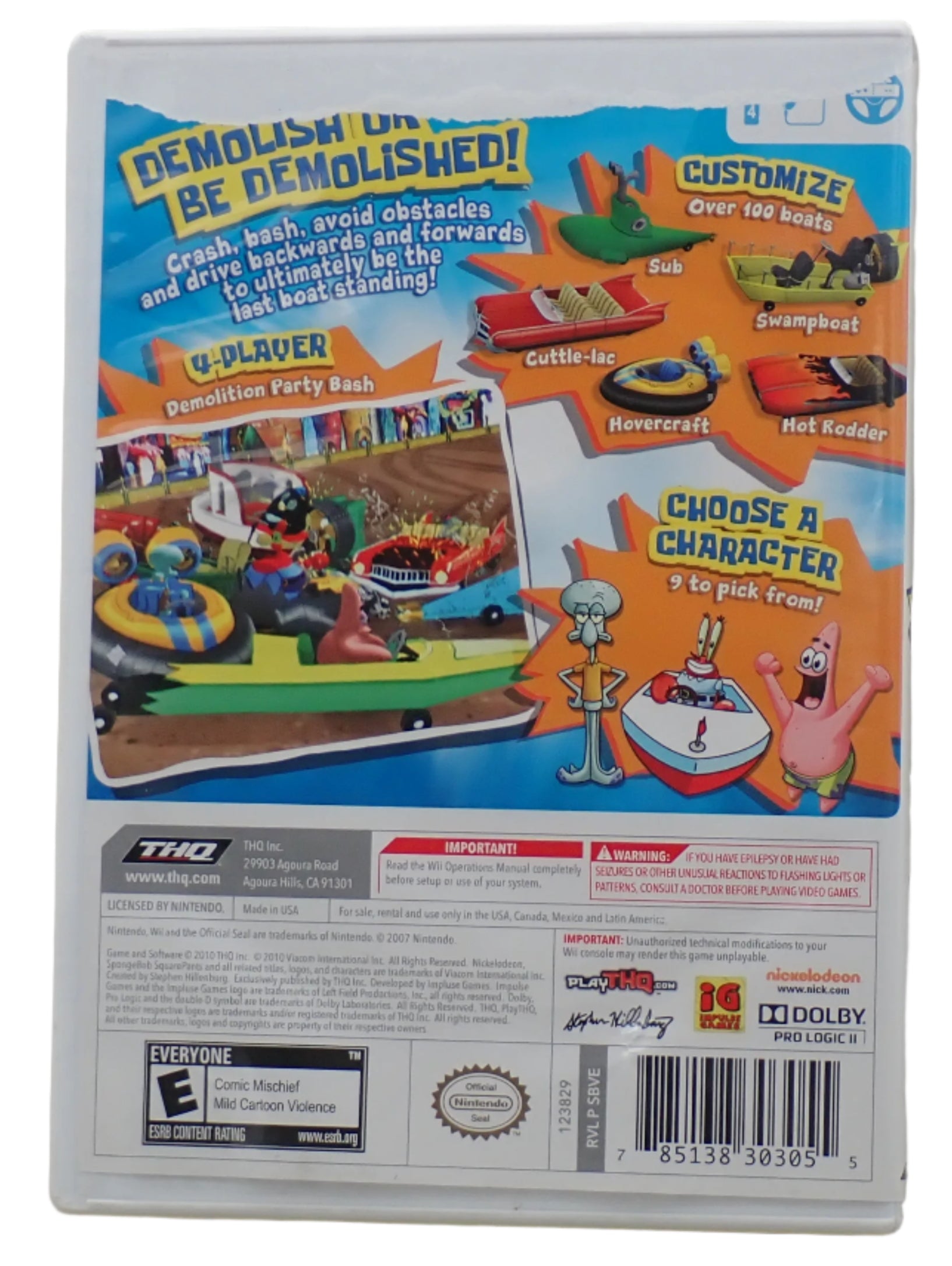 SpongeBob's Boating Bash - Wii