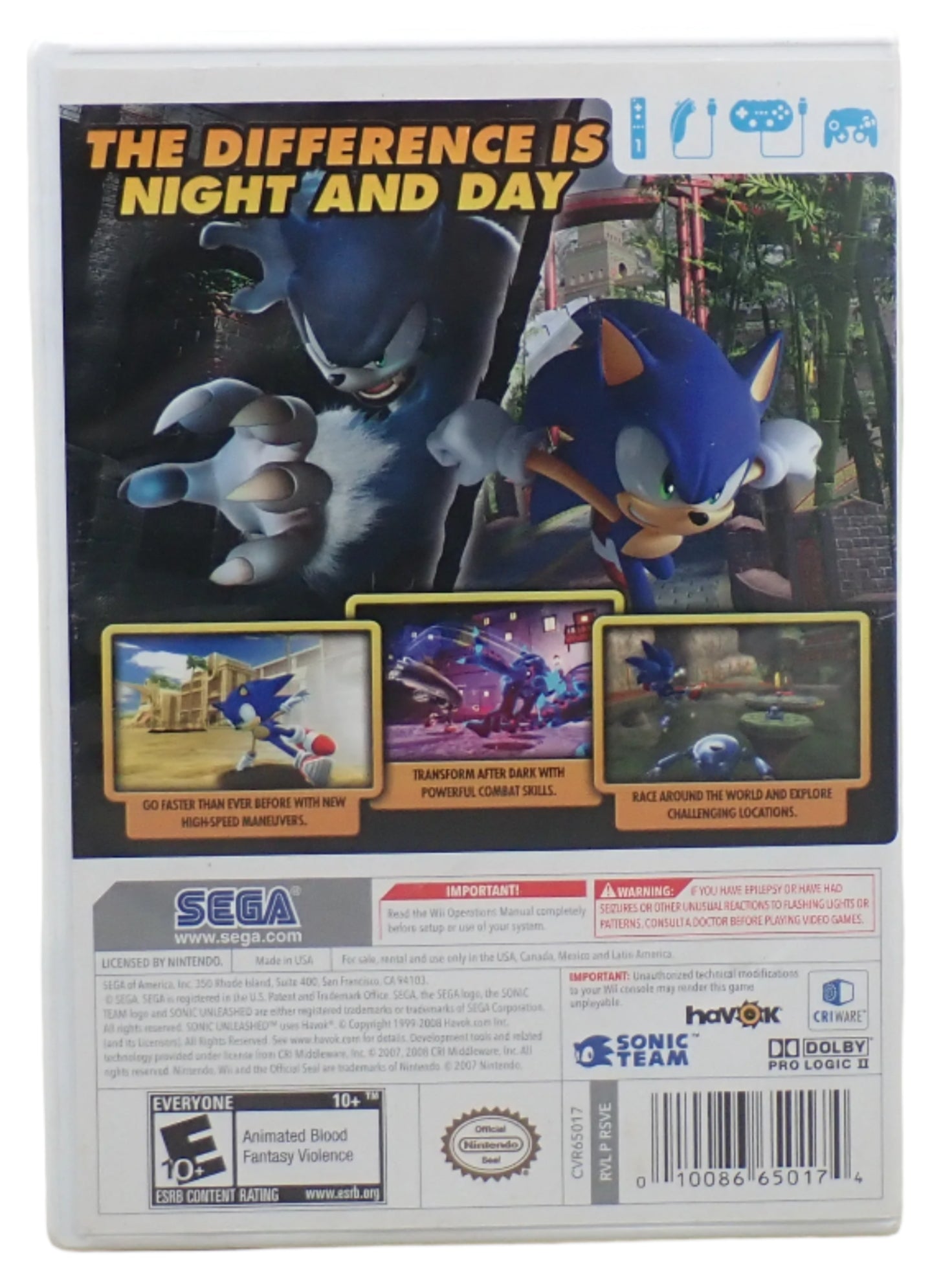 Sonic Unleashed - Wii