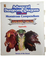 Monstrous Compendium Dark Sun Appendix (2405) - AD&D 2e