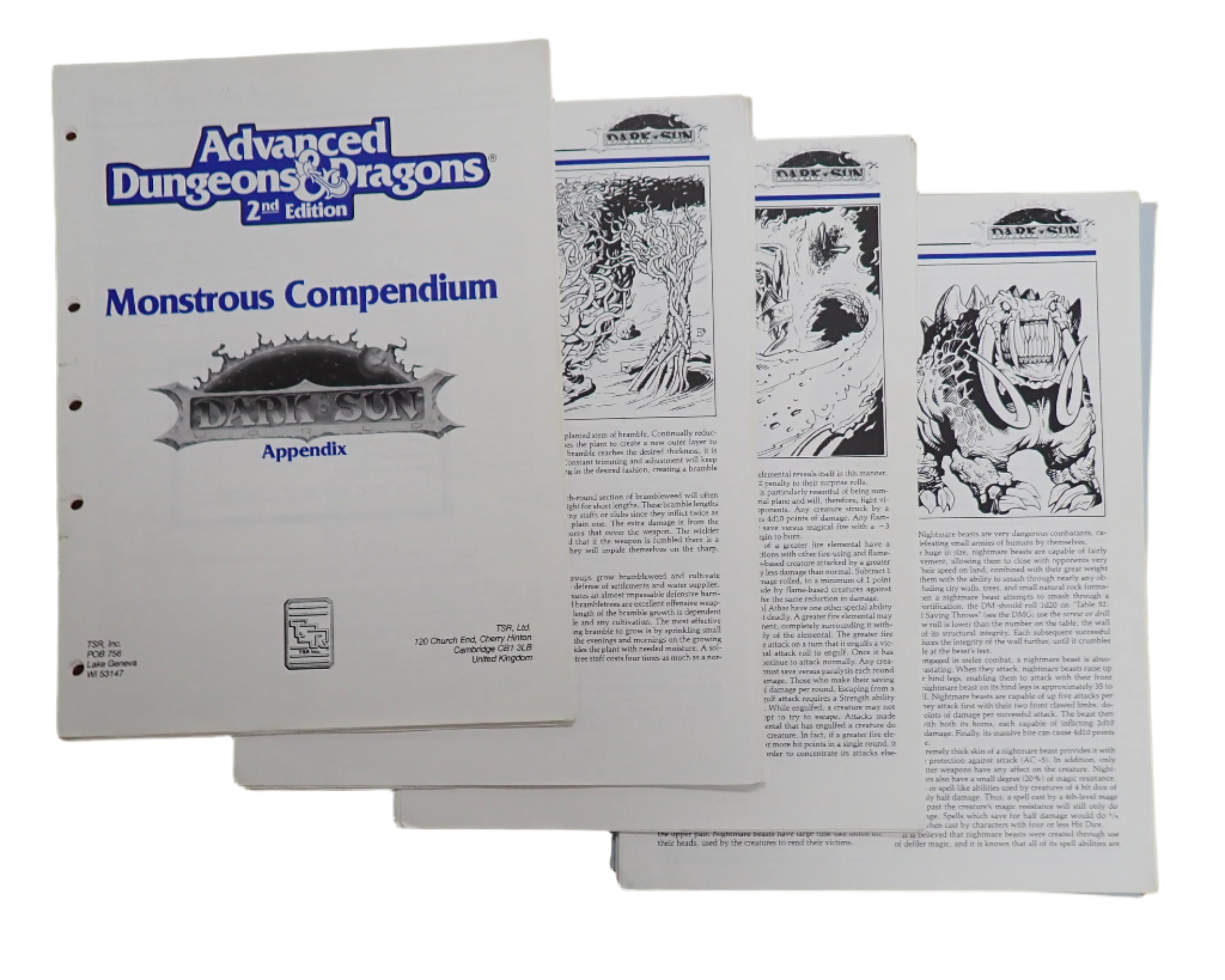 Monstrous Compendium Dark Sun Appendix (2405) - AD&D 2e