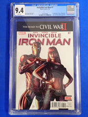 Invincible Iron Man #7 (2016) CGC 9.4 1st Cameo Riri Williams