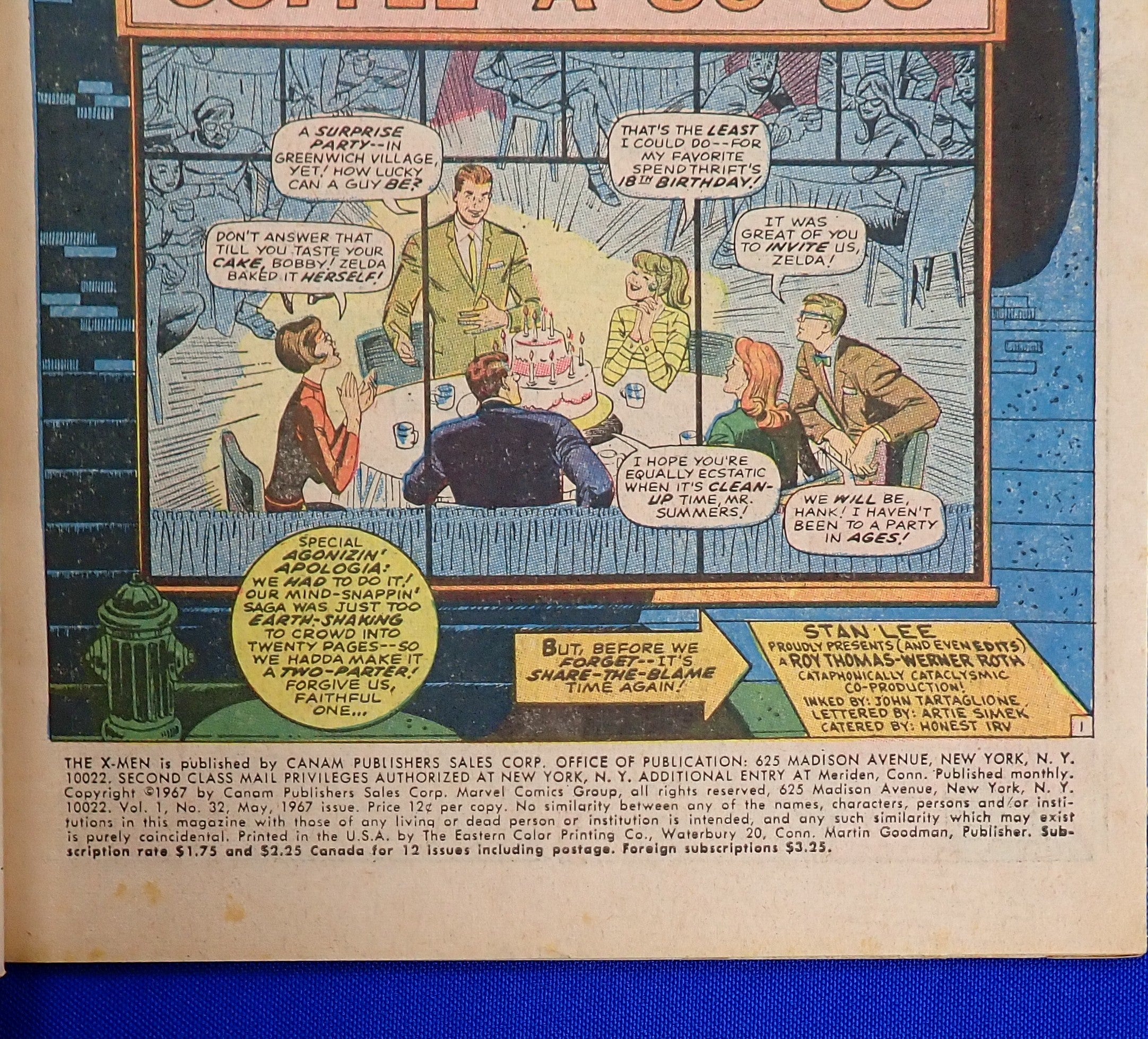 X-Men #32 (1967) - VG/FN- (5.0-5.5) - 3rd App. of Juggernaut
