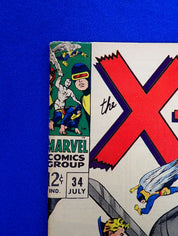 X-Men #34 (1967) - VG+/FN (4.5-5.0) - Silver Age Issue