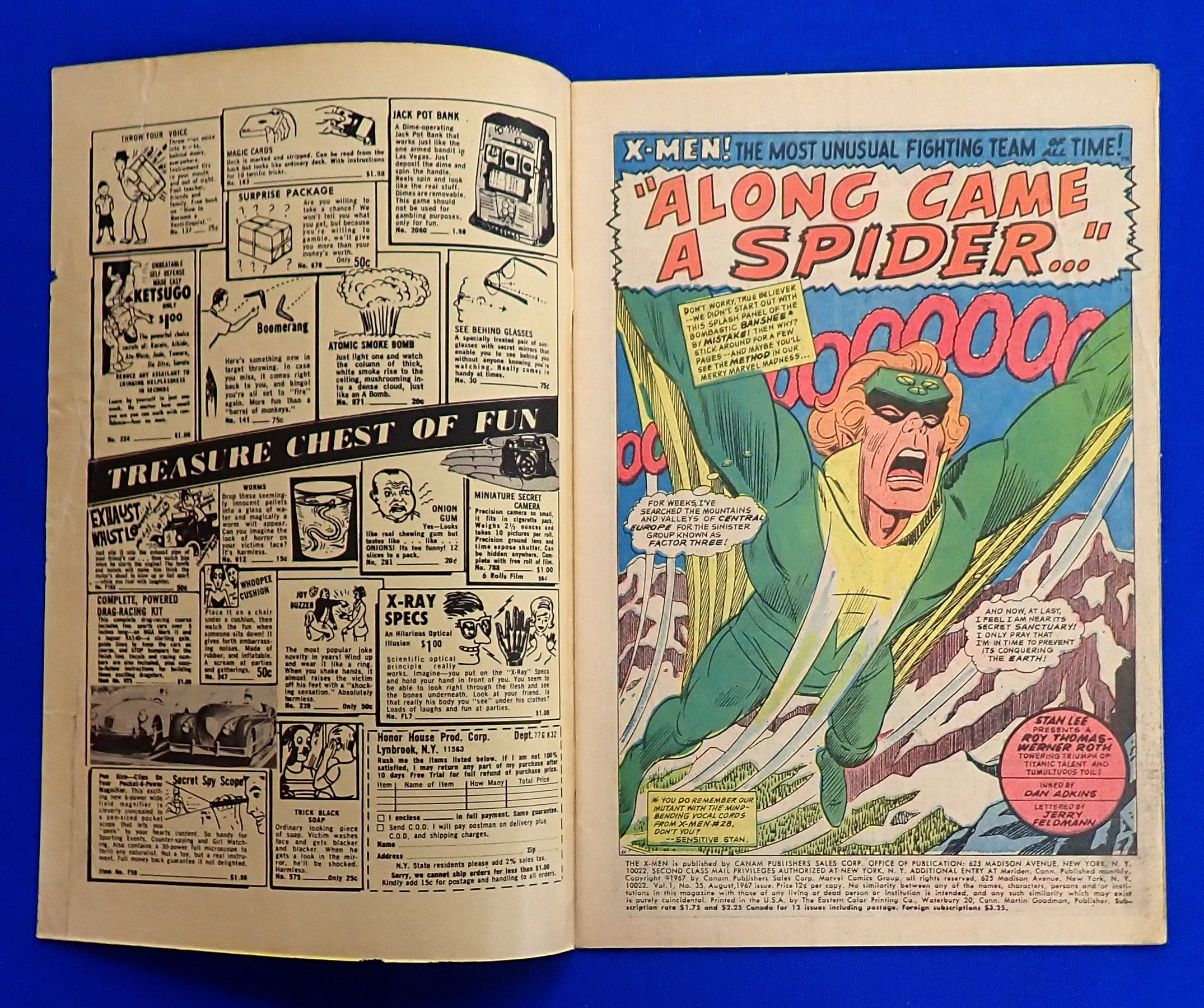 X-Men #35 (1967) - GD/VG (3.0) - 1st App. of Changeling