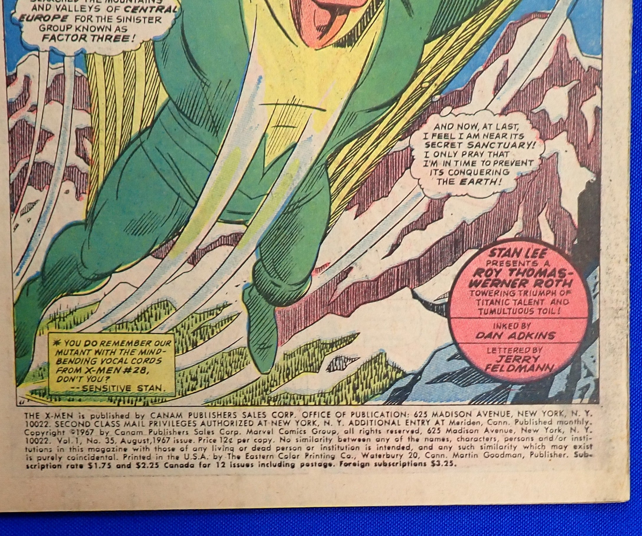 X-Men #35 (1967) - GD/VG (3.0) - 1st App. of Changeling
