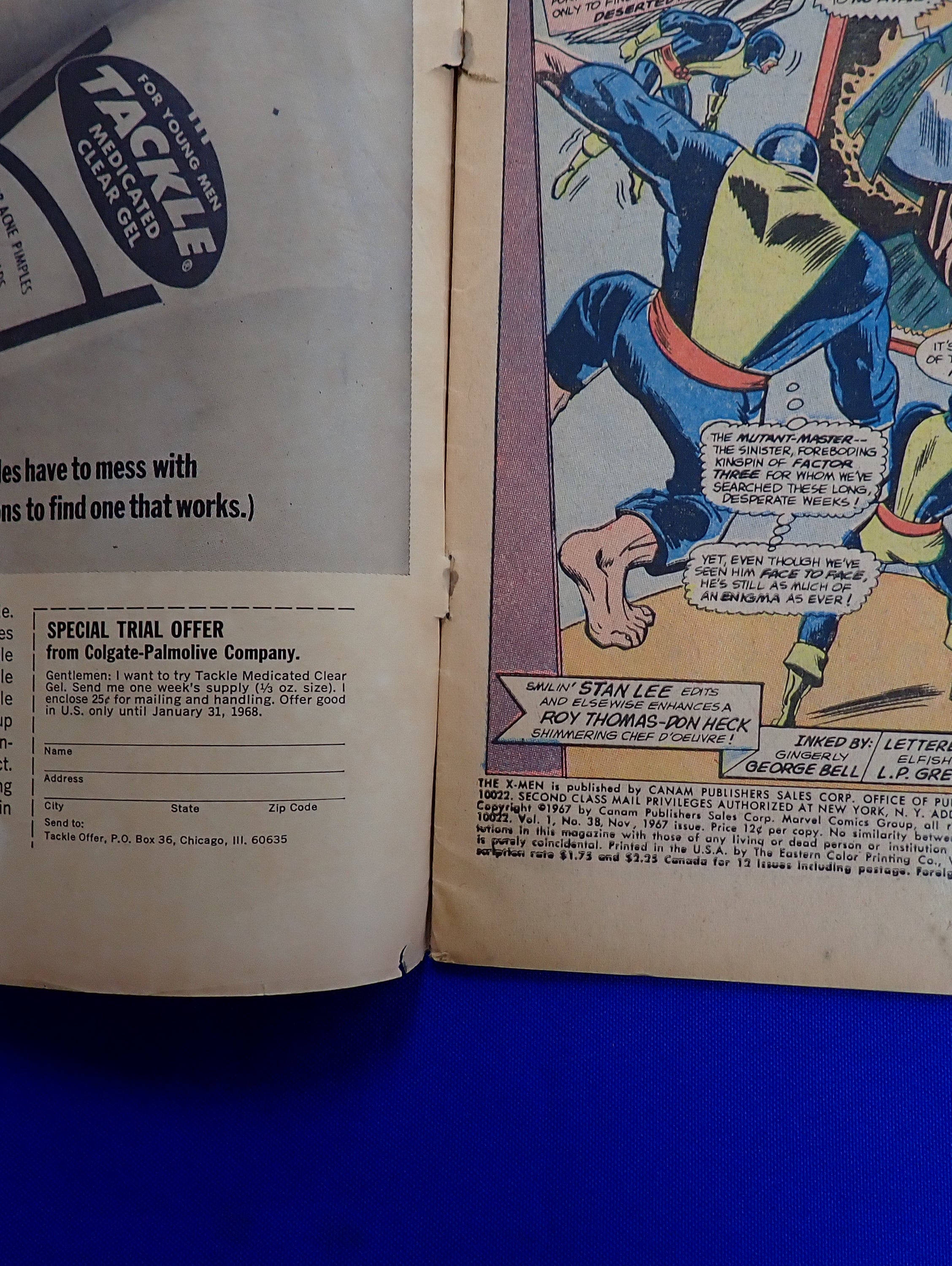 X-Men #38 (1967) - FR/GD (1.0-1.5) - Origin Back-Up Stories