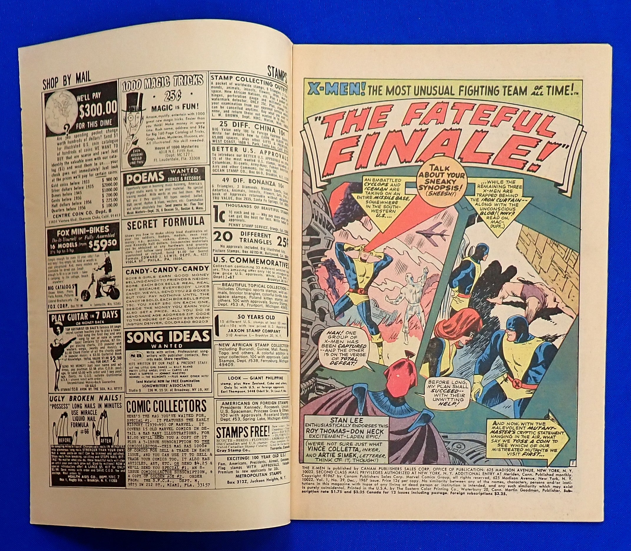 X-Men #39 (1967) - VG+/FN (4.5-5.0) - Debut of New Suits