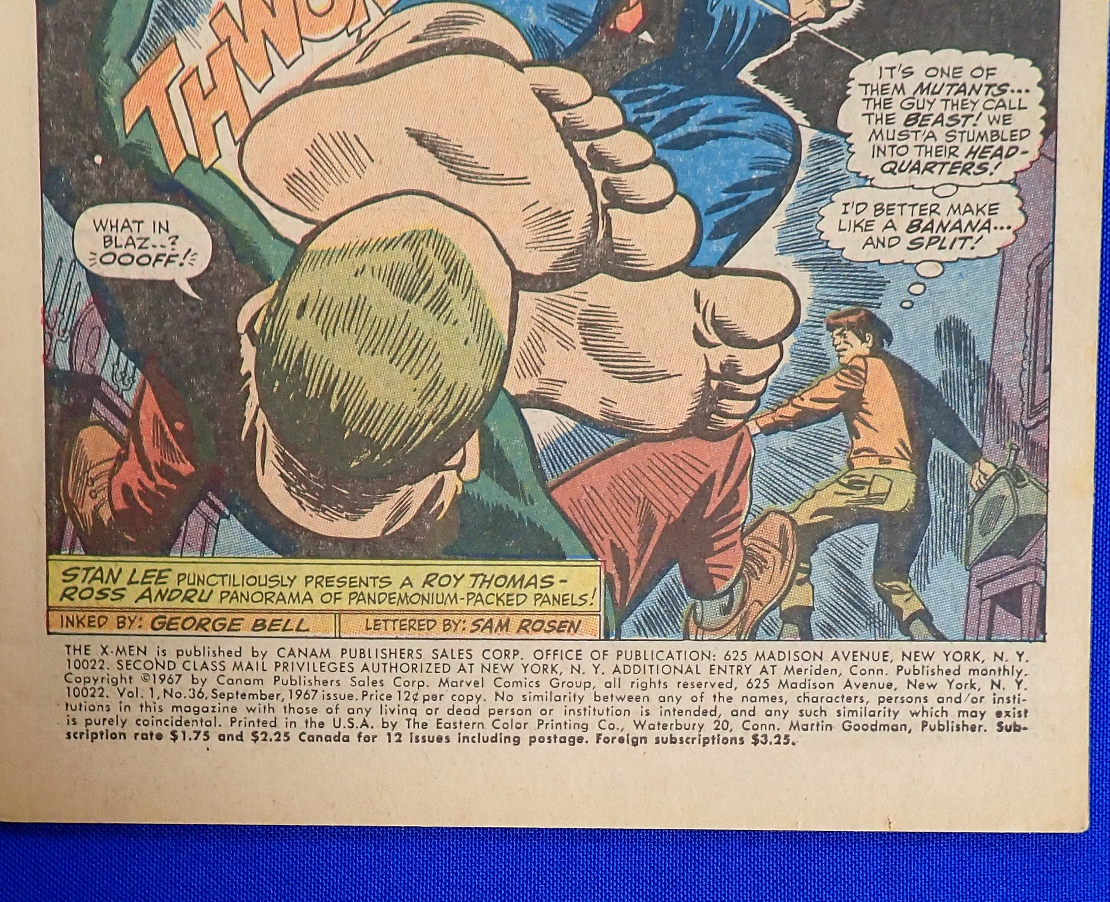 X-Men #36 (1967) - GD/VG (3.0) - 1st App. Mekano