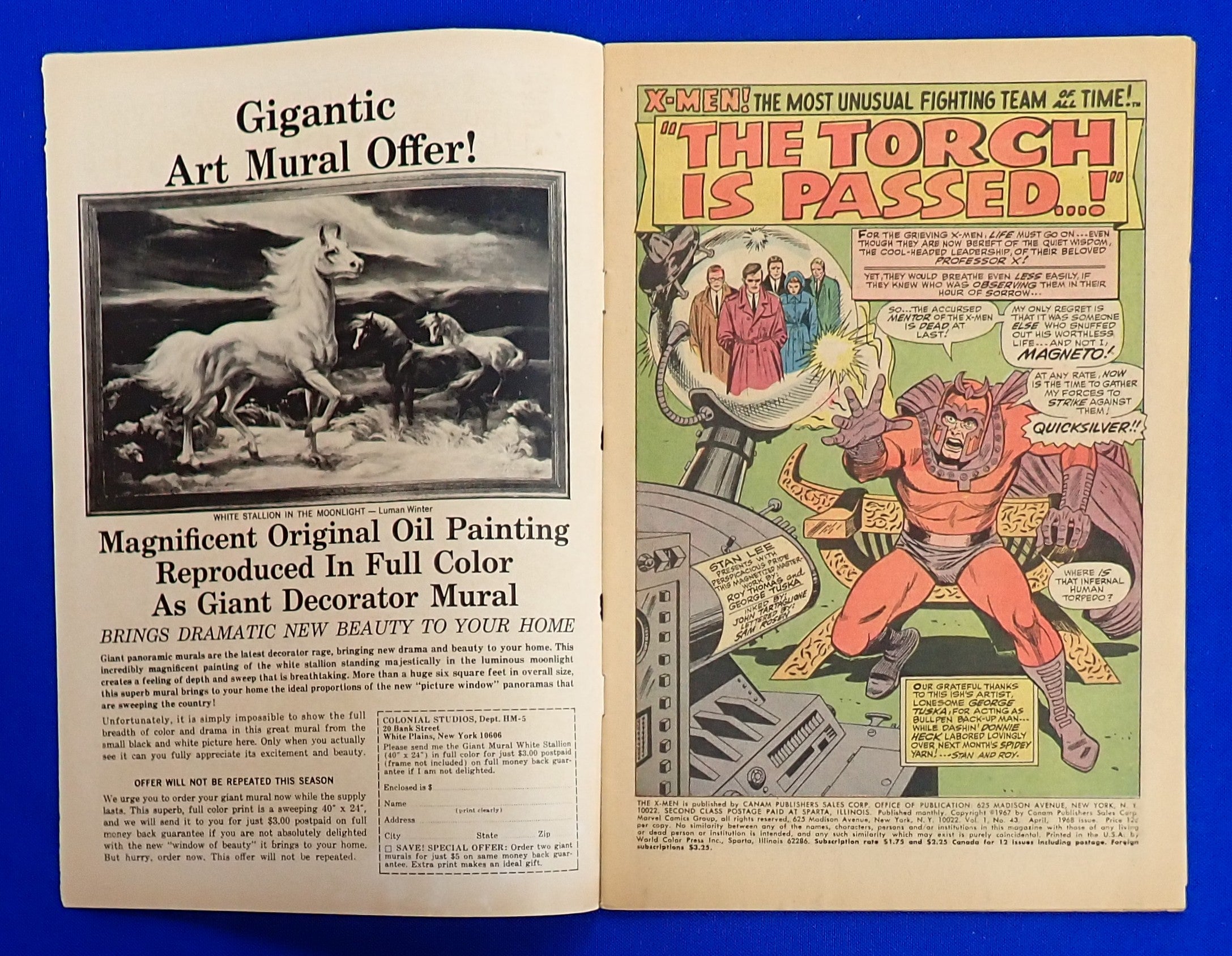 X-Men #43 (1968) - VG (4.0) - Silver Age Issue