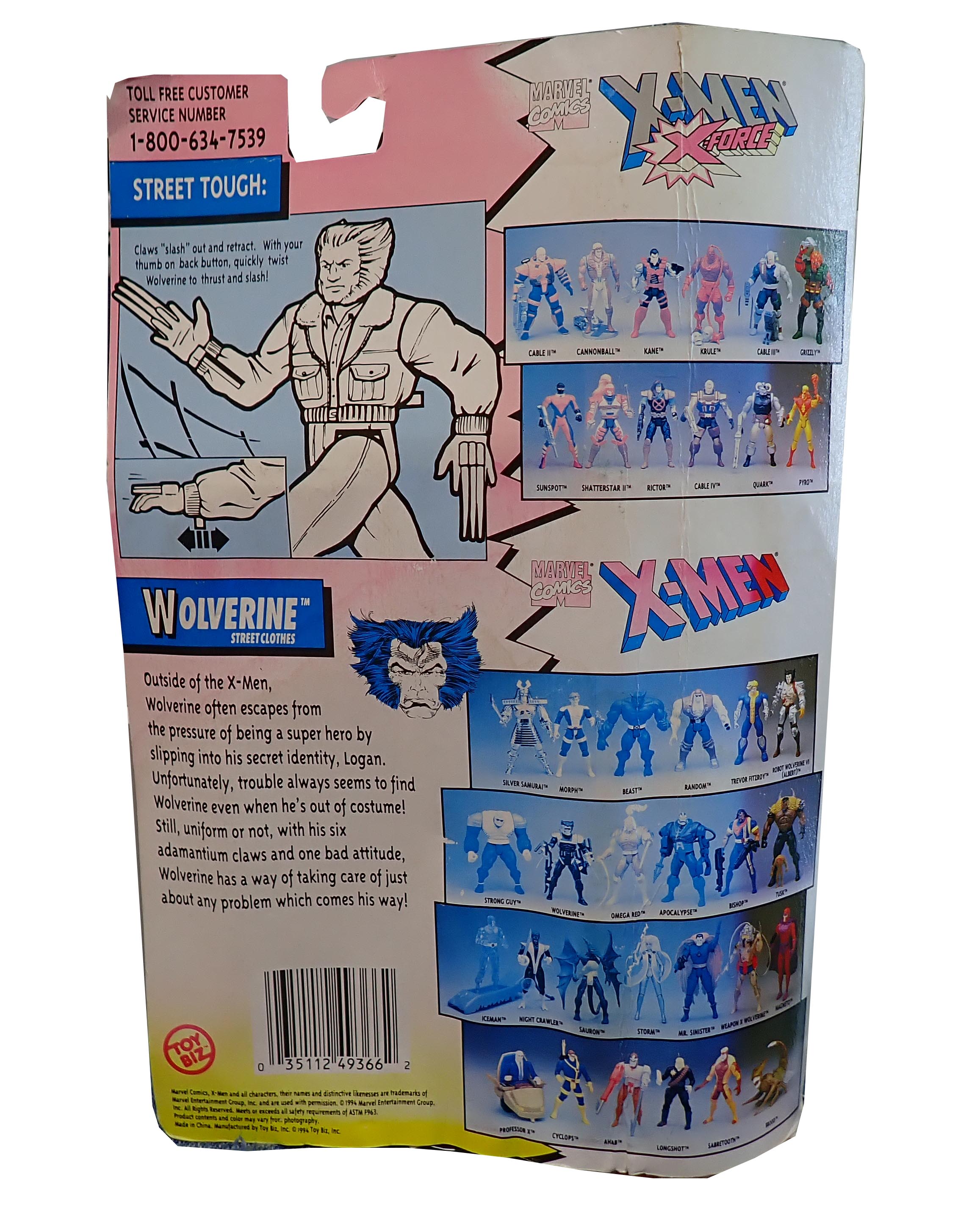Wolverine Street Clothes - ToyBiz [Pre-Owned]