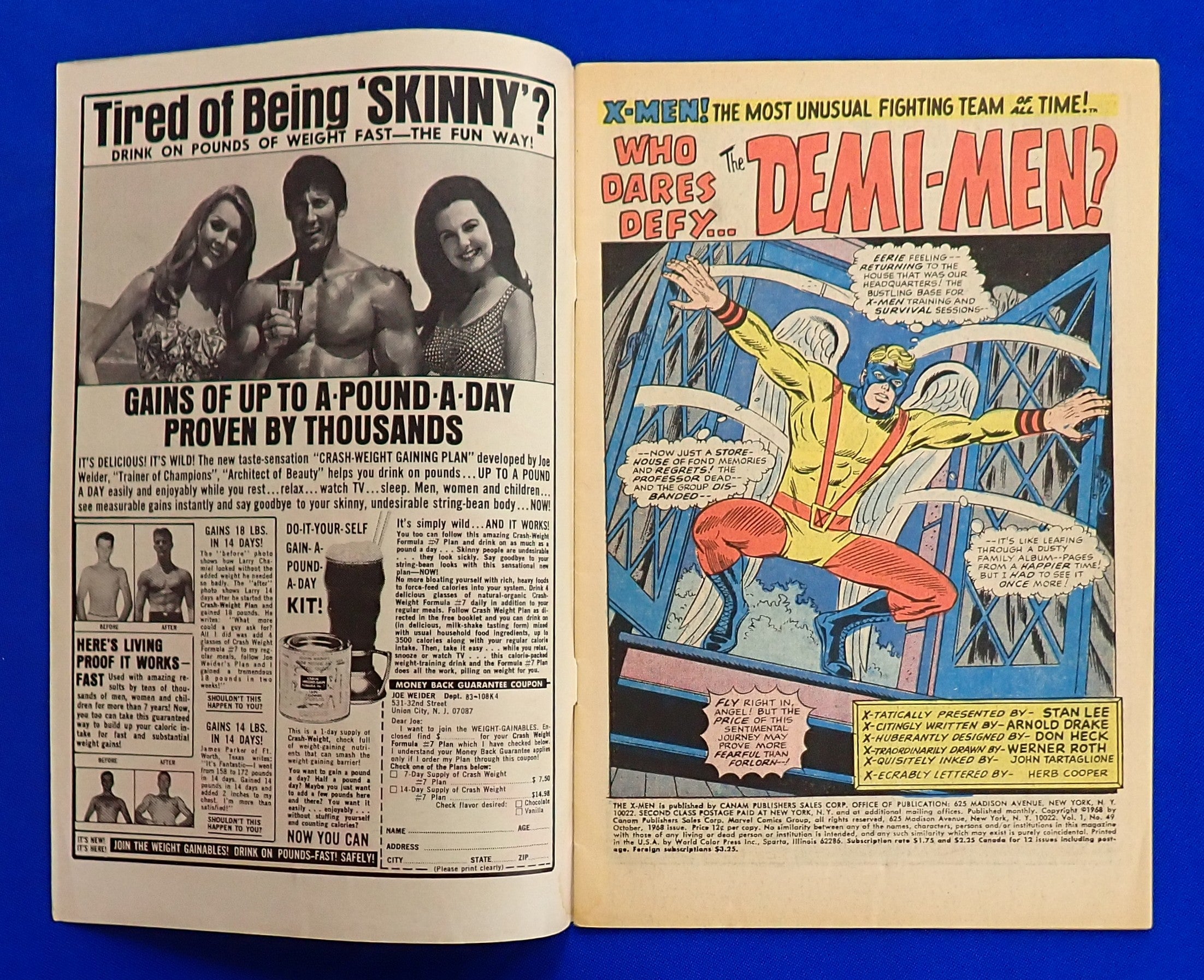 X-Men #49 (1968) - VG/VG+ (4.0-4.5) - 1st Lorna Dane, Daughter of Magneto
