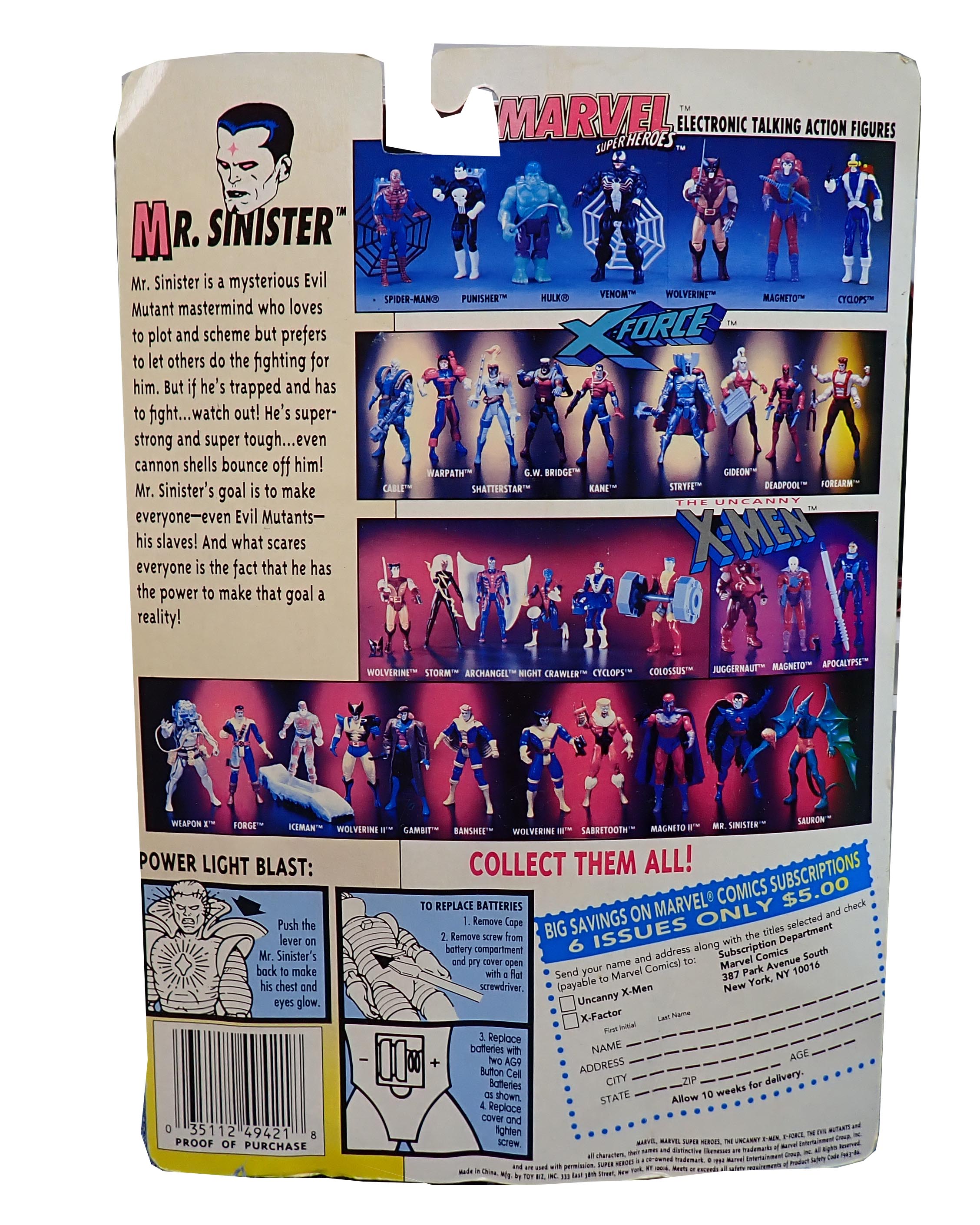 Mr Sinister - ToyBiz [Pre-Owned]