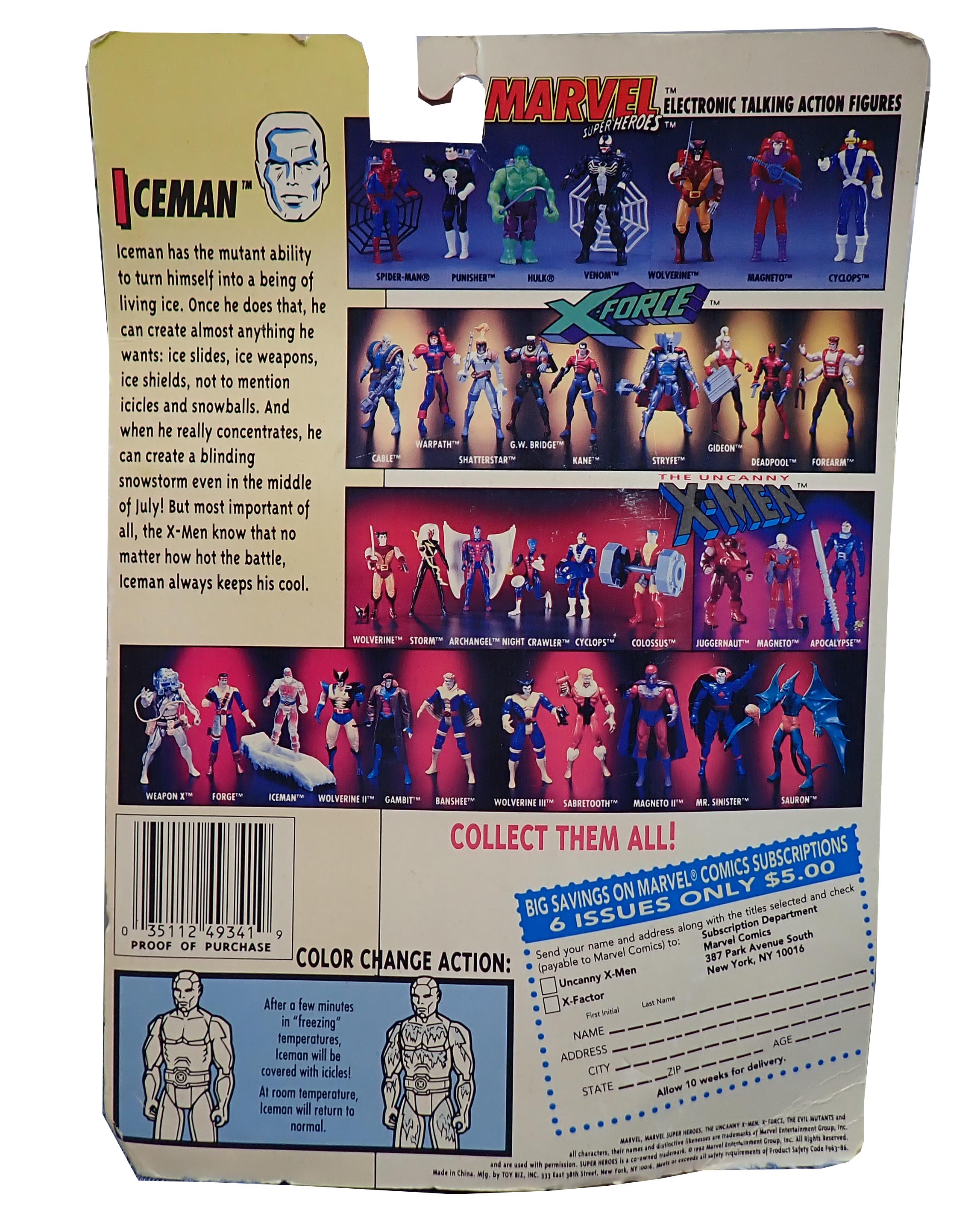 Iceman Figure - ToyBiz [Pre-Owned]