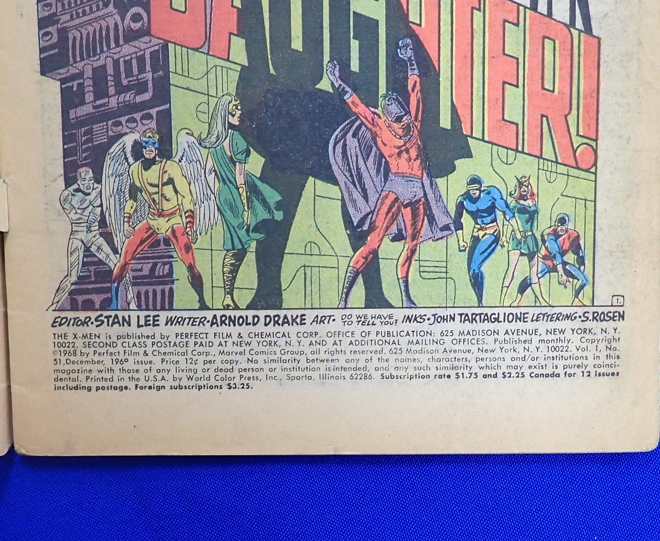 X-Men #51 (1968) - FR/GD (1.5-1.8) - Cyclops disguised as Erik the Red