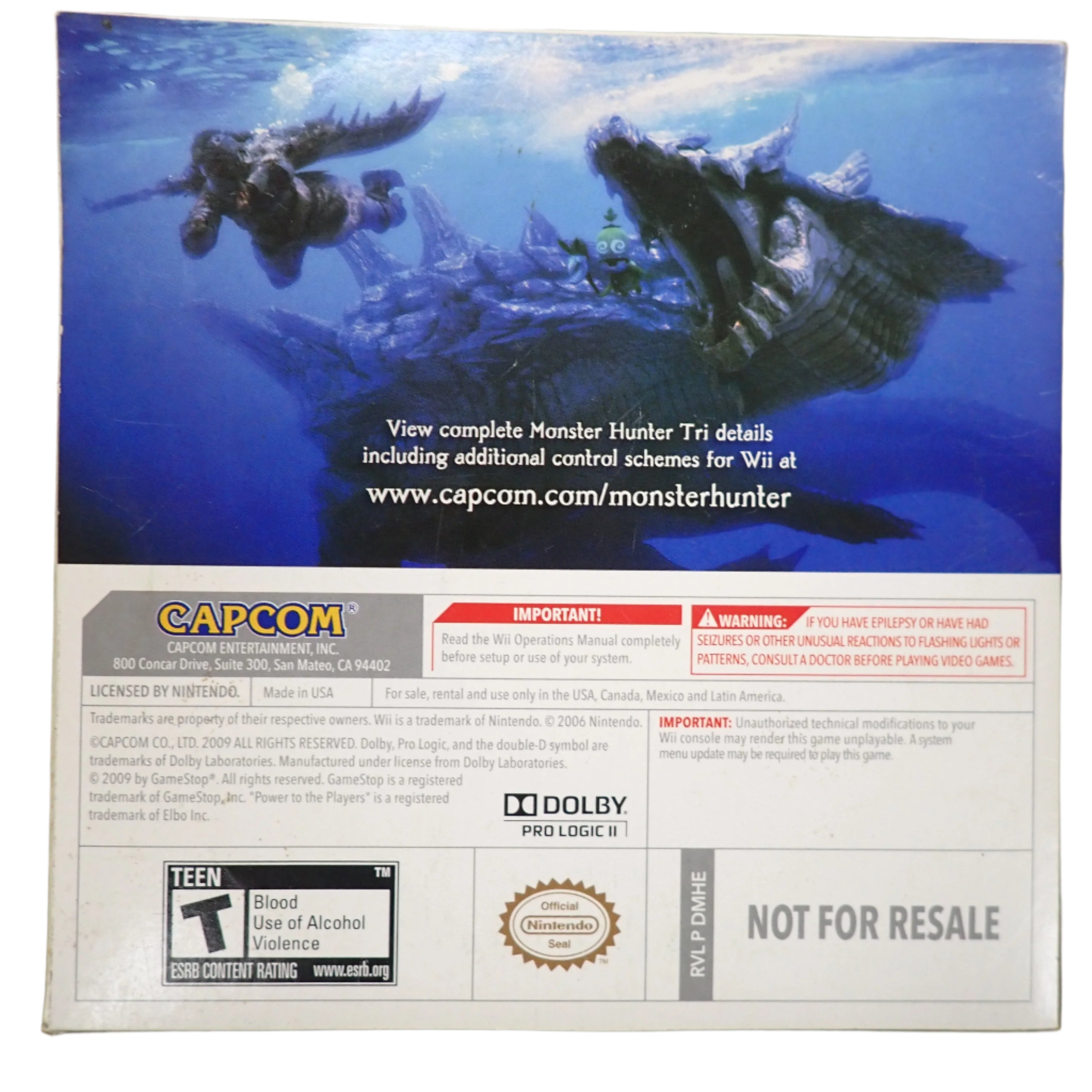 Monster Hunter 3 Demo Disc - Wii