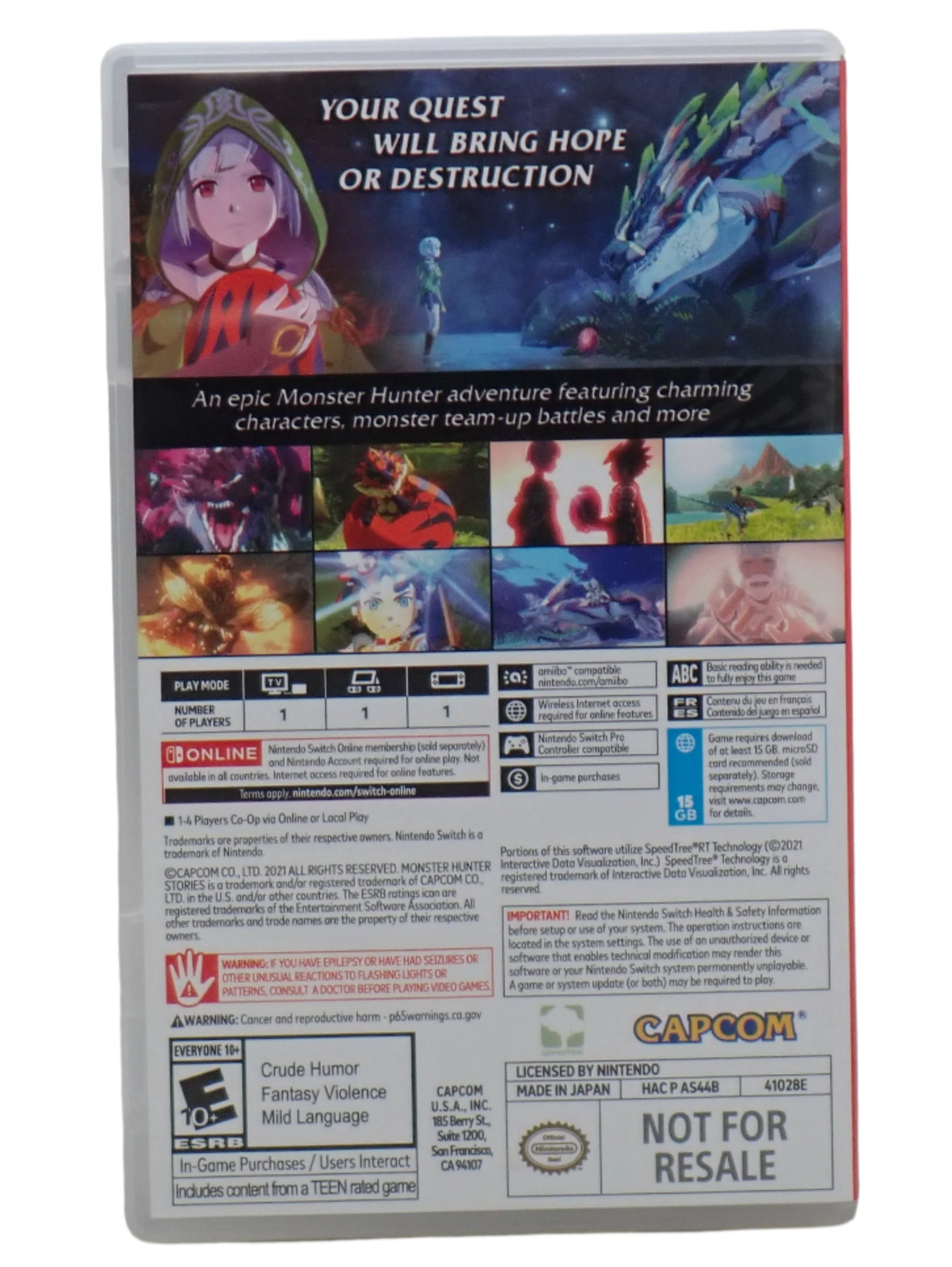 Monster Hunter Stories 2 Wings of Ruin - Switch