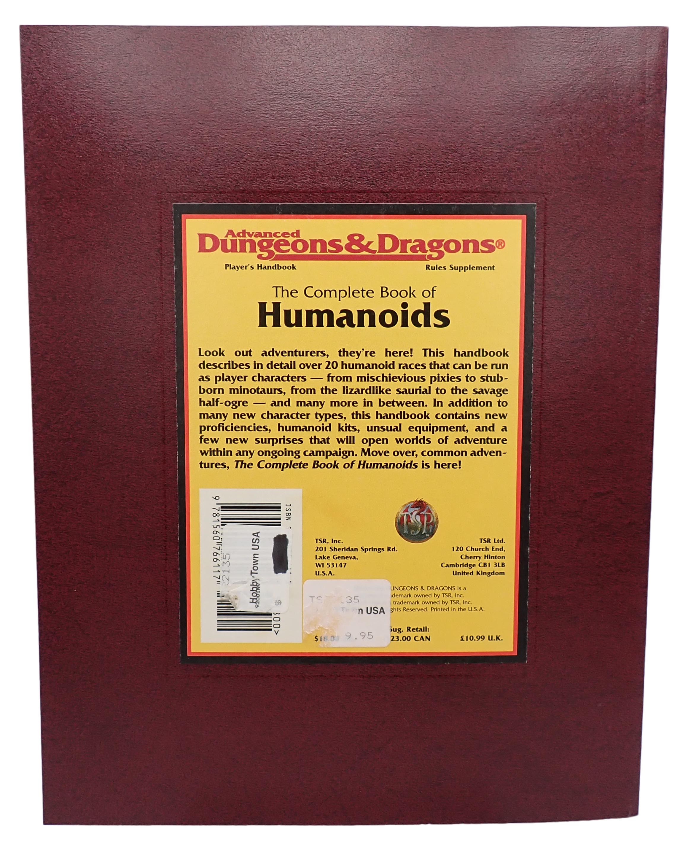 The Complete Book of Humanoids - AD&D [Pre-Owned]