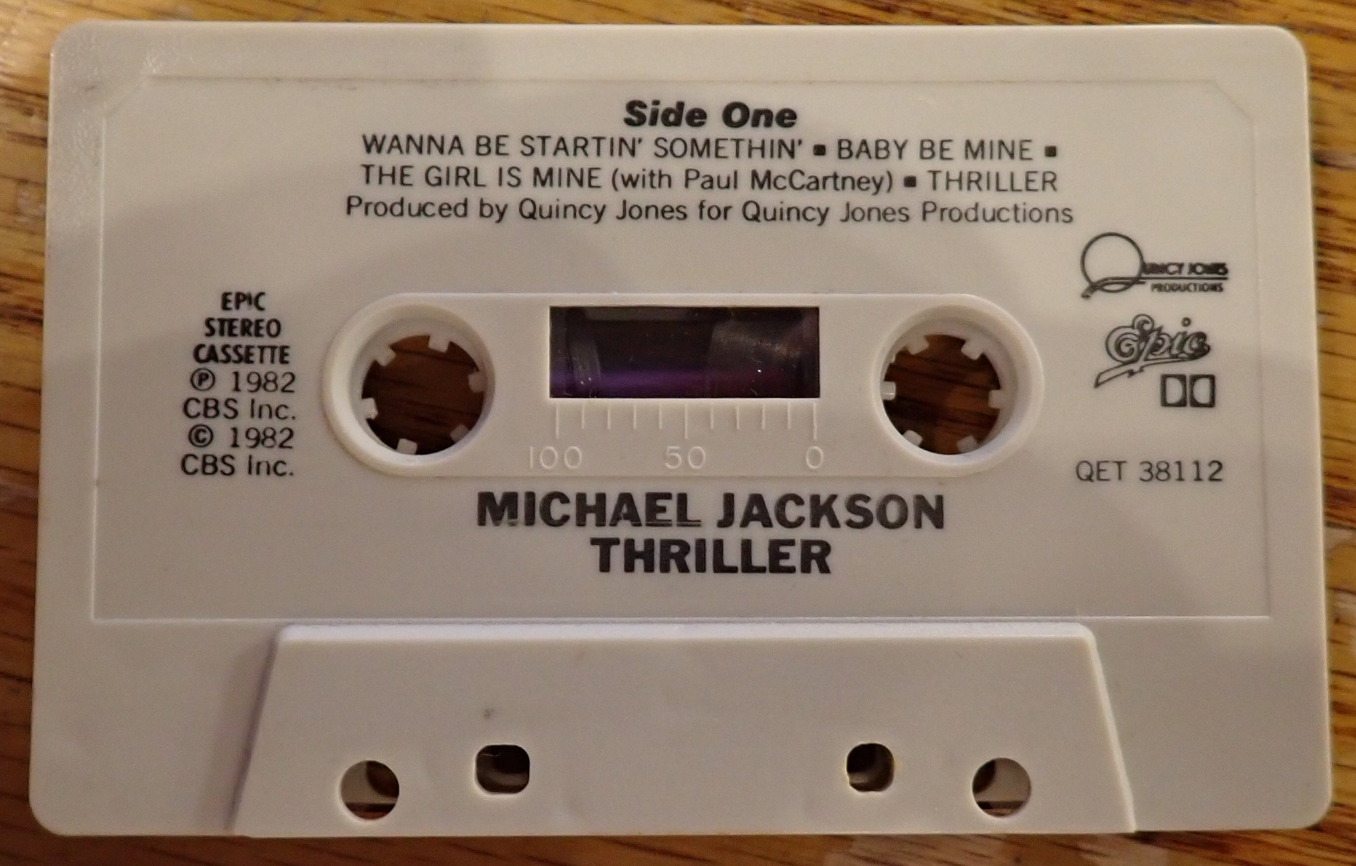Michael Jackson - Thriller - Cassette Tape