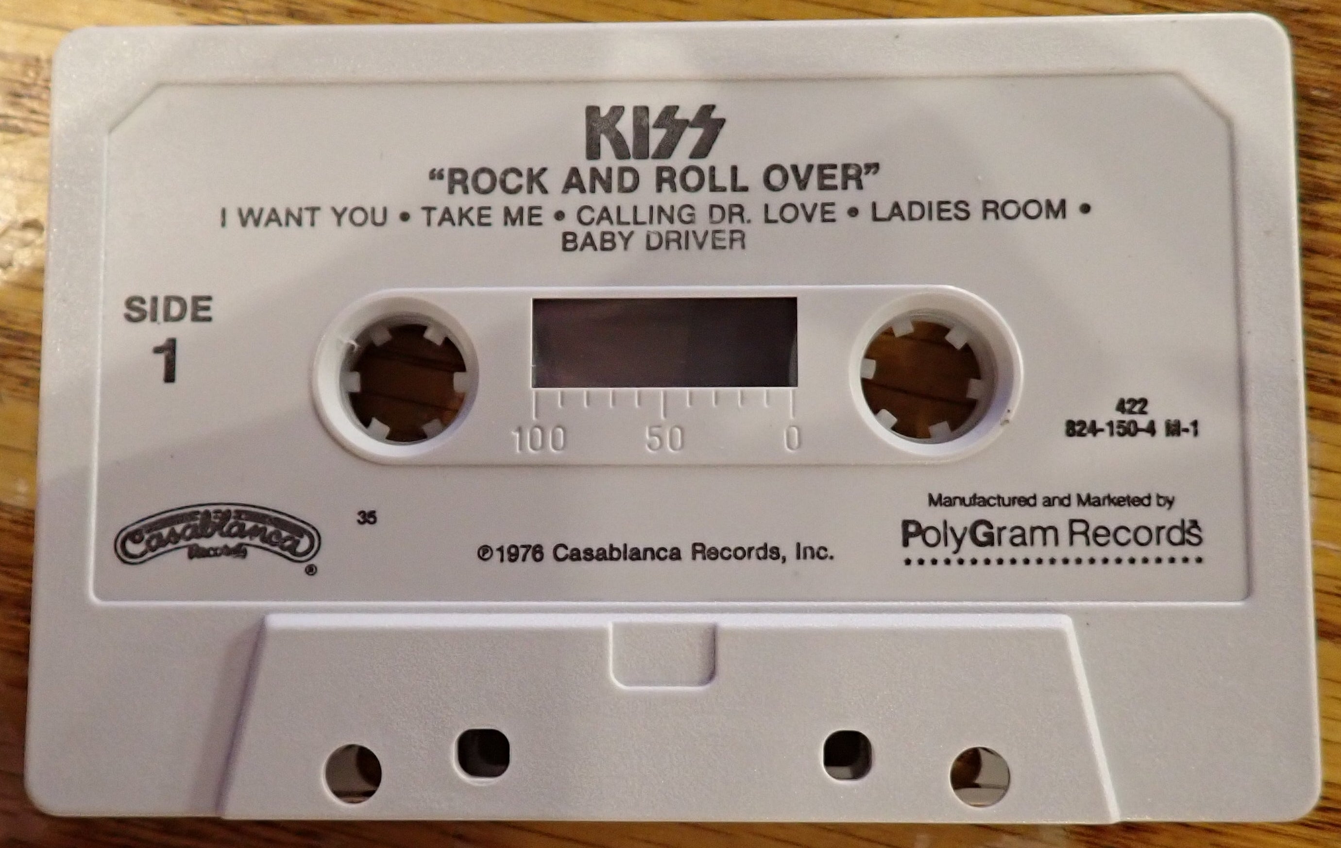 Kiss - Rock And Roll Over - Cassette Tape