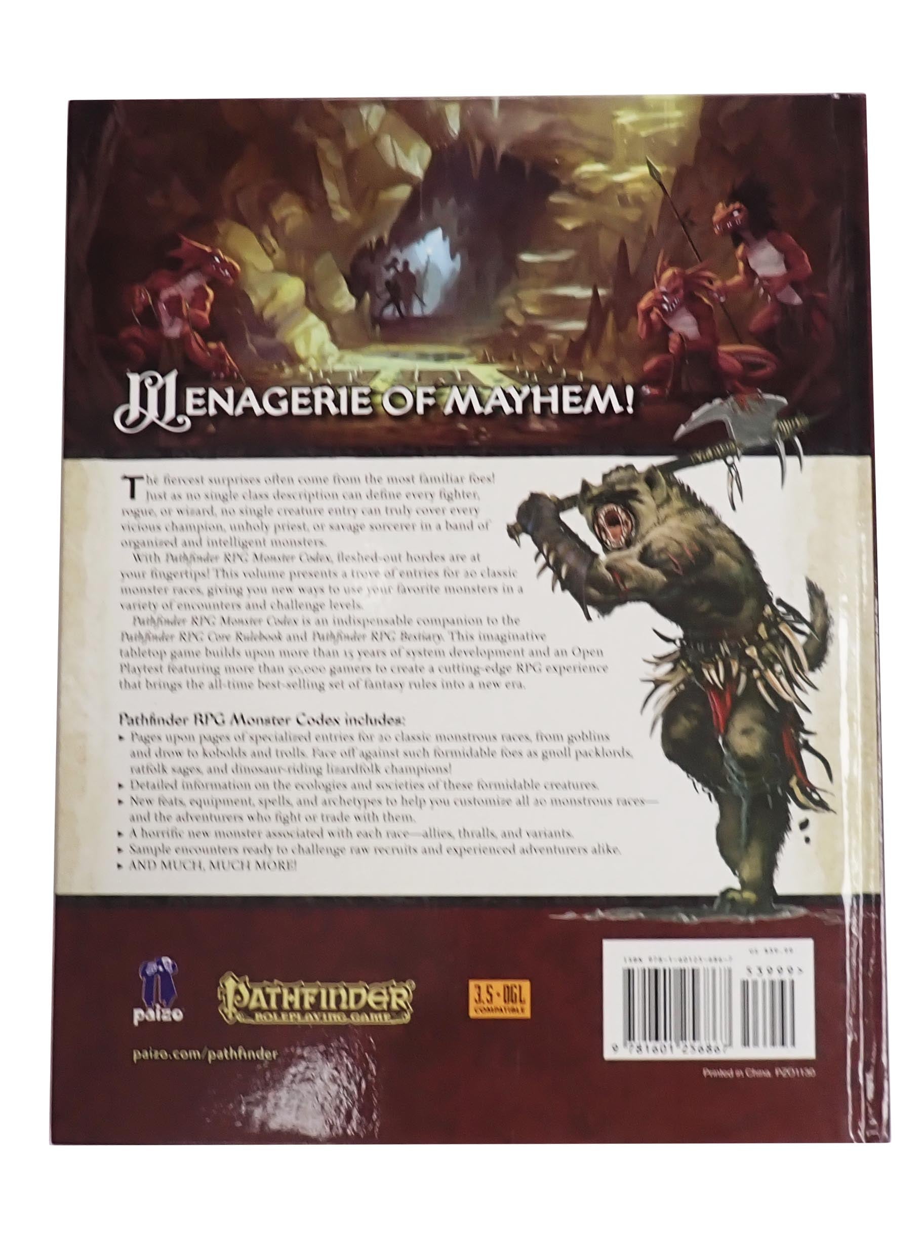 Pathfinder RPG Monster Codex - Hardcover [Pre-Owned]