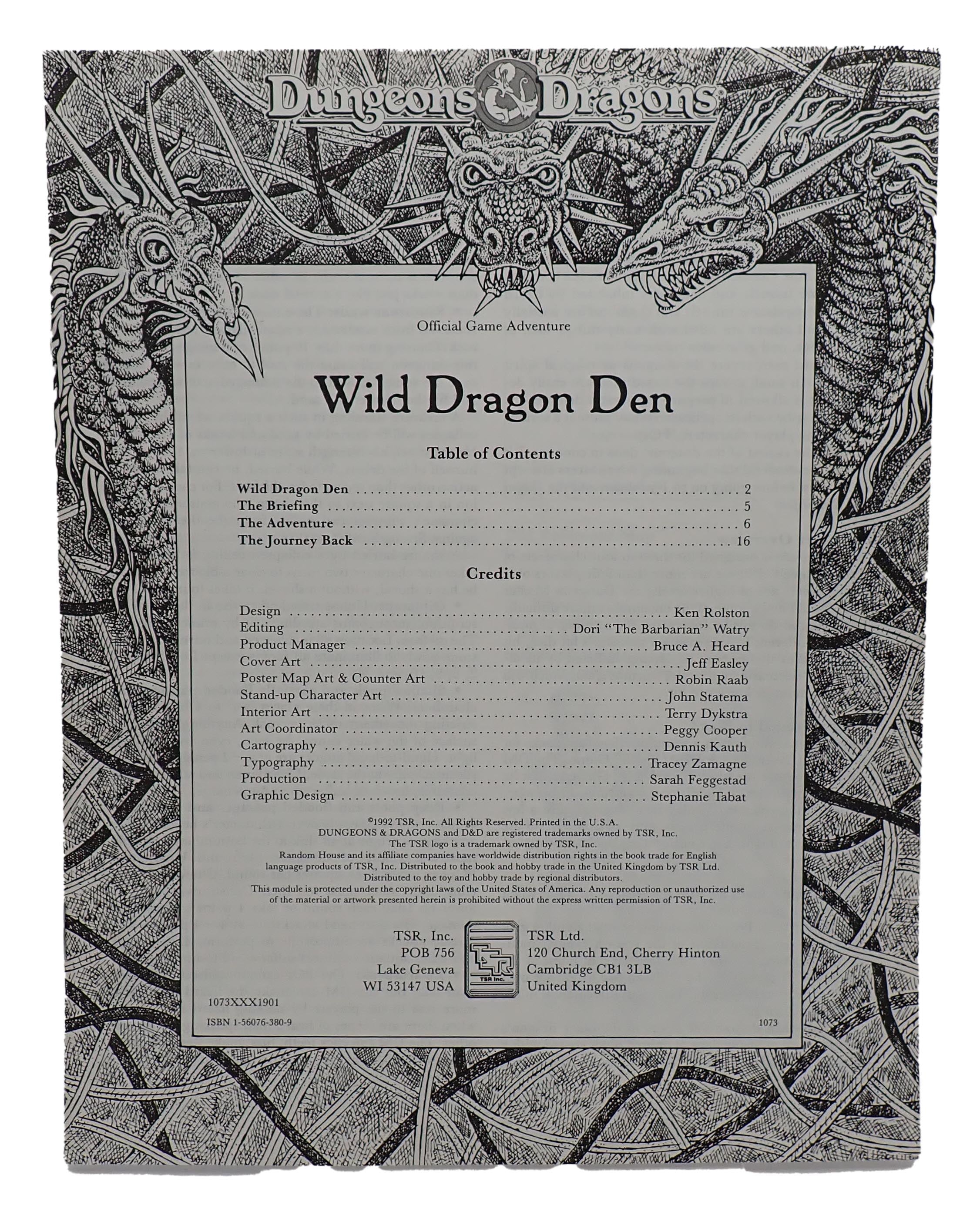 Dragon's Den Adventure & Maps - AD&D [Pre-Owned]