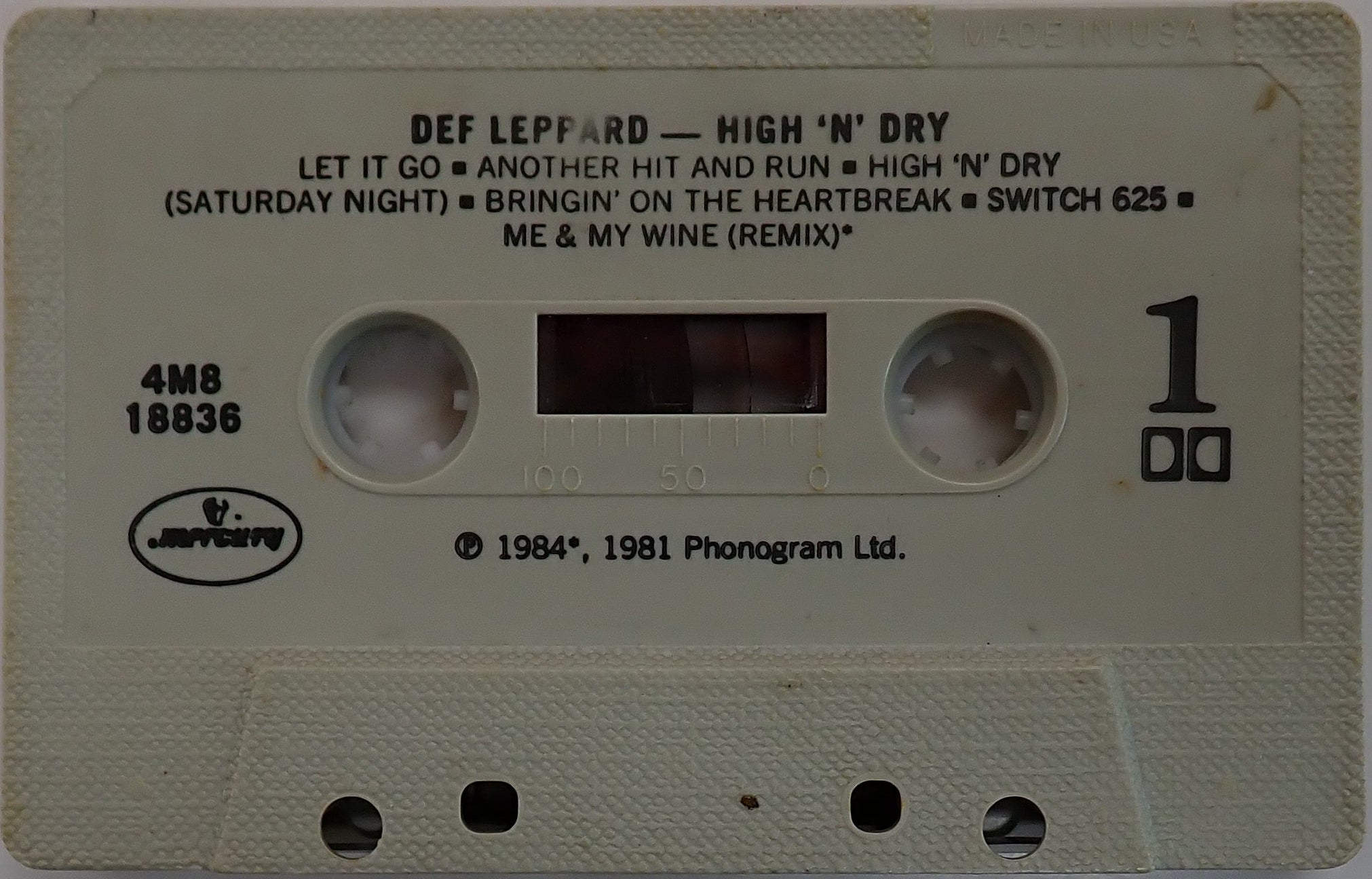Def Leppard - High 'N' Dry - Cassette Tape