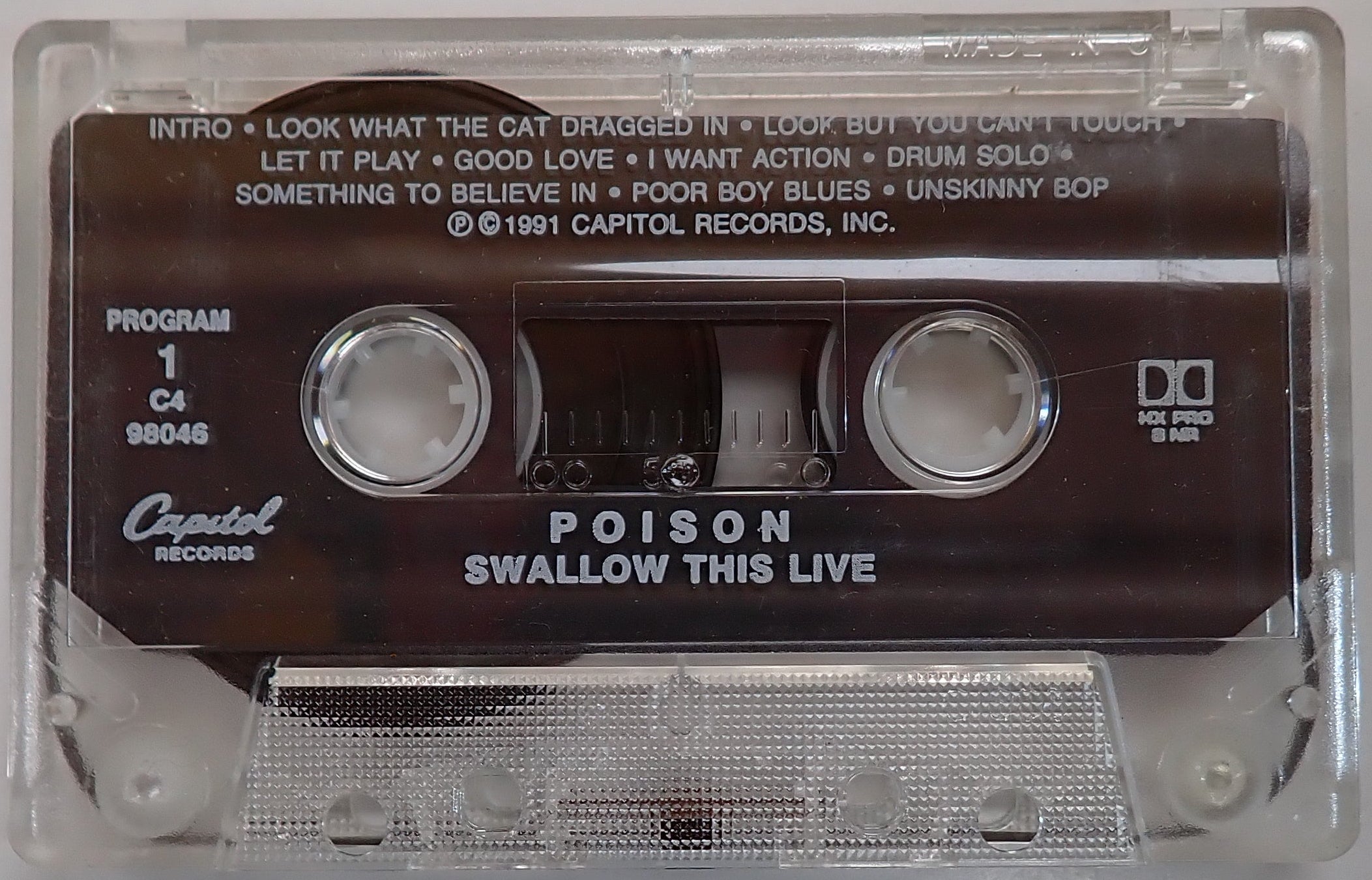 Poison - Swallow This Live - Cassette Tape